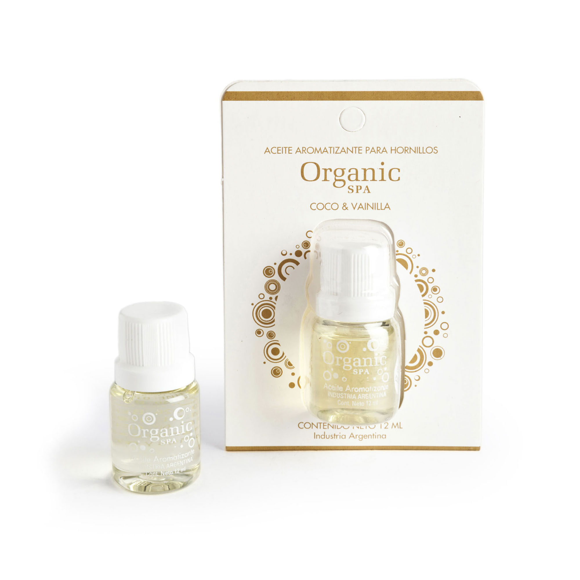 Aceite para hornillos Organic Spa coco vainilla 1 u.