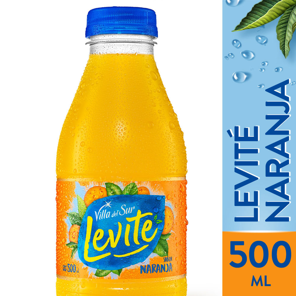 Agua saborizada de naranja Levité 500 ml