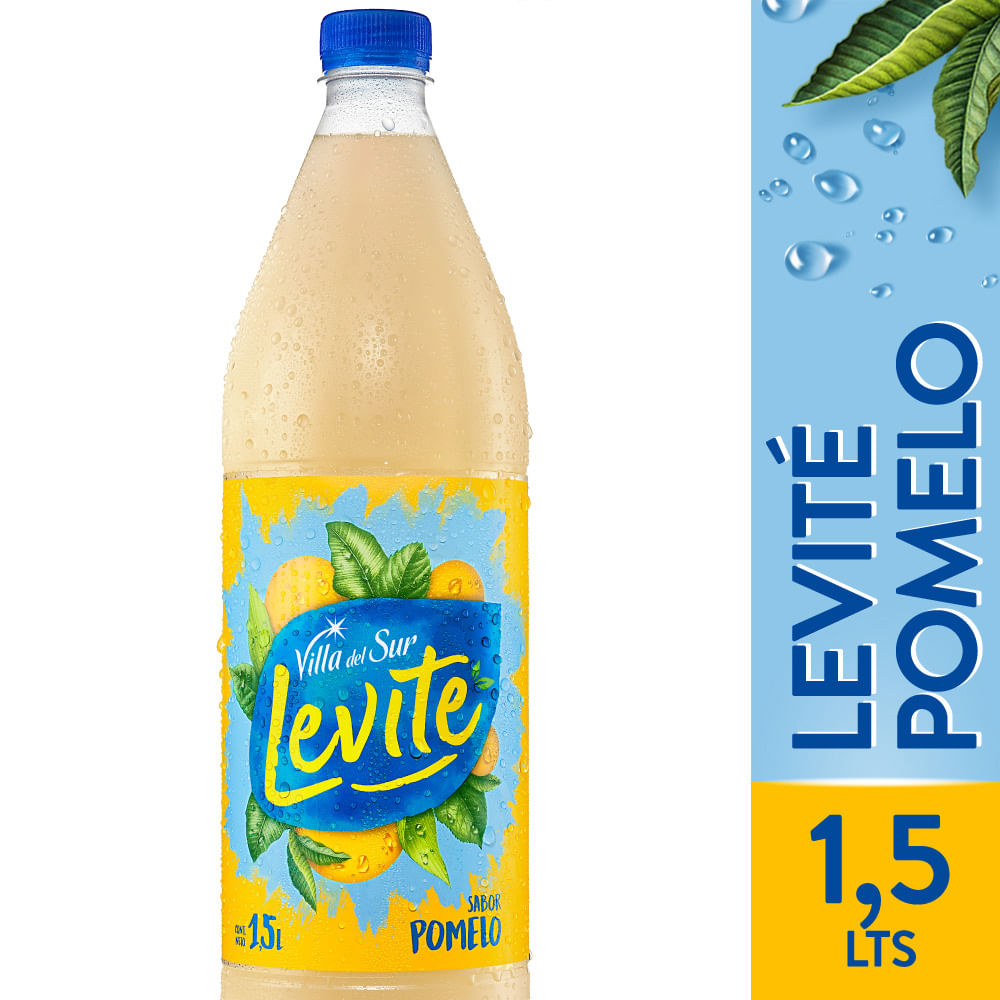 Agua saborizada de pomelo Levité 1,5 lts