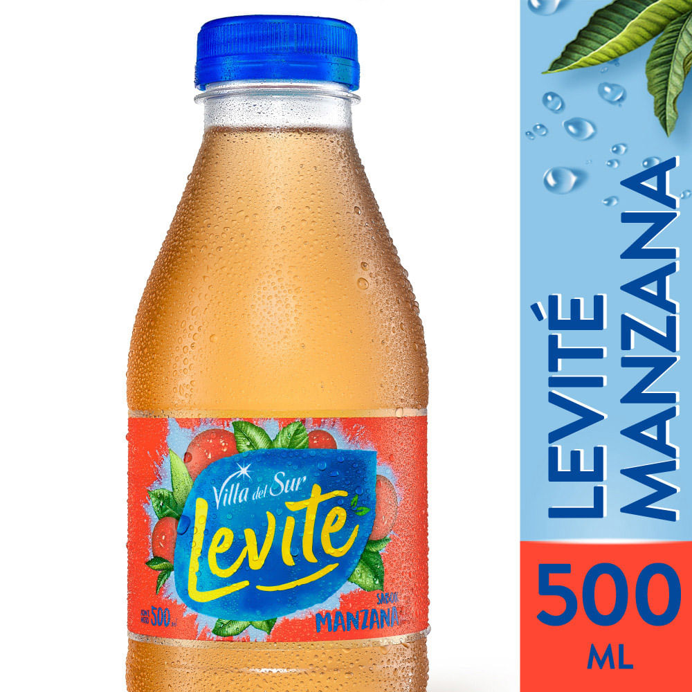 Agua saborizada de manzana Levité 500 ml