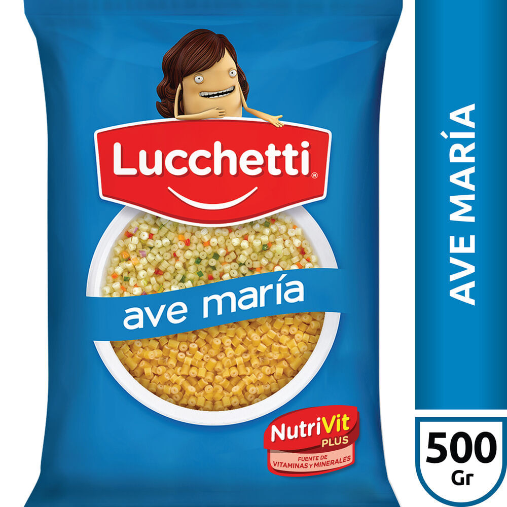 Fideos ave maría Lucchetti 500 g.
