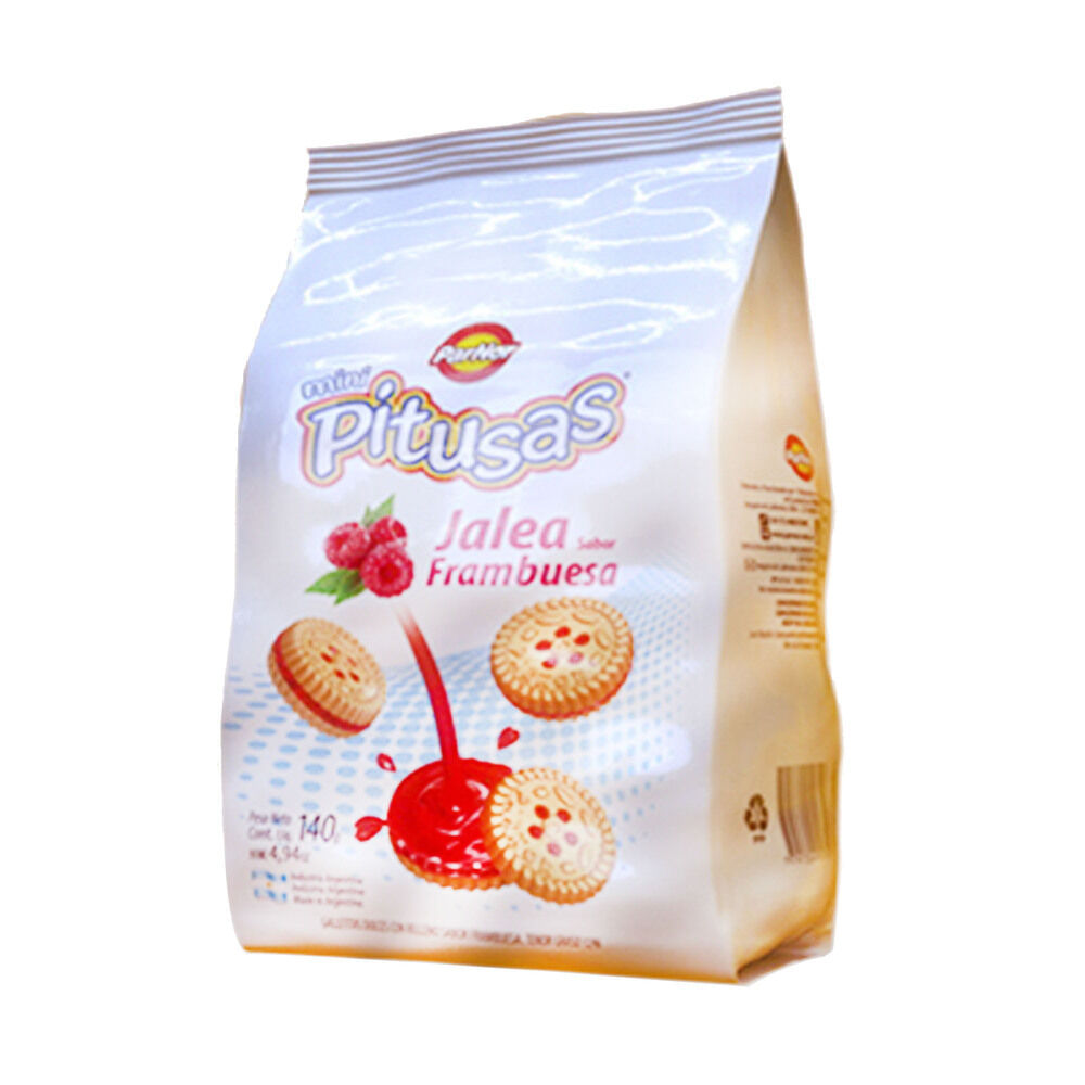 Galletitas Pitusas jalea frambuesa mini 140 g.