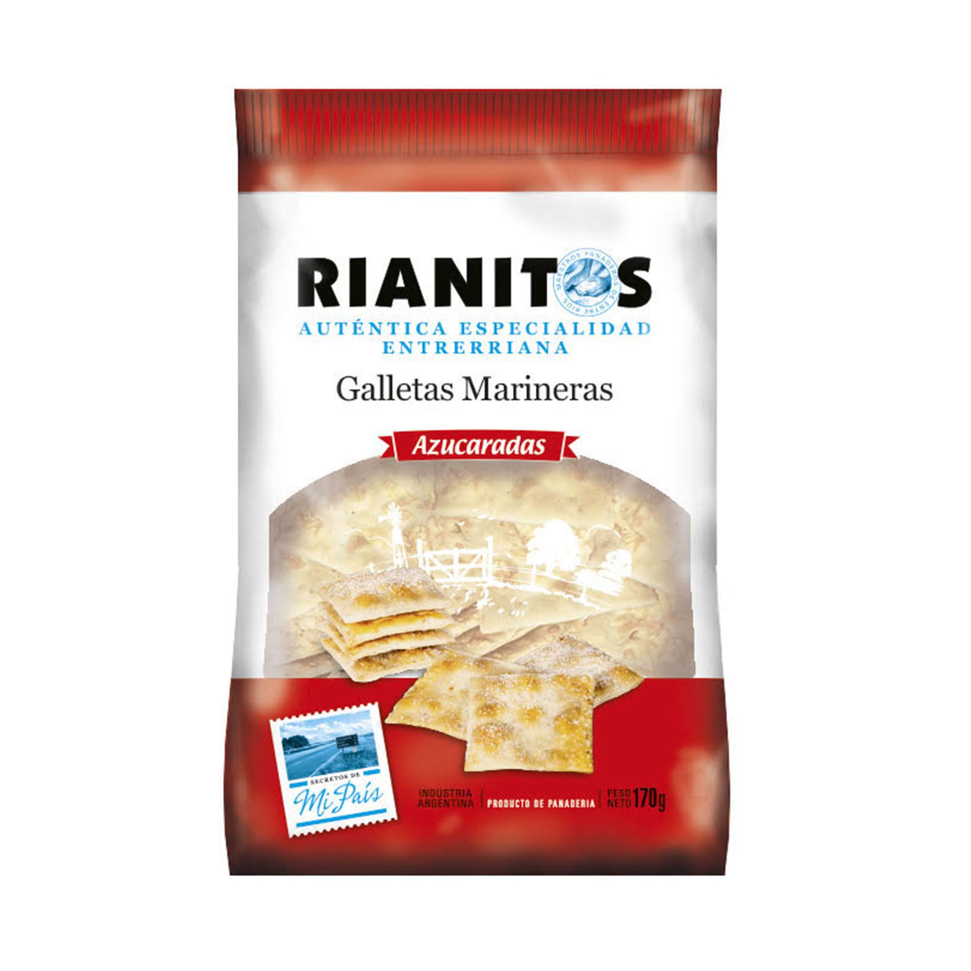 Galletas marineras Rianitos azucaradas 170 g.