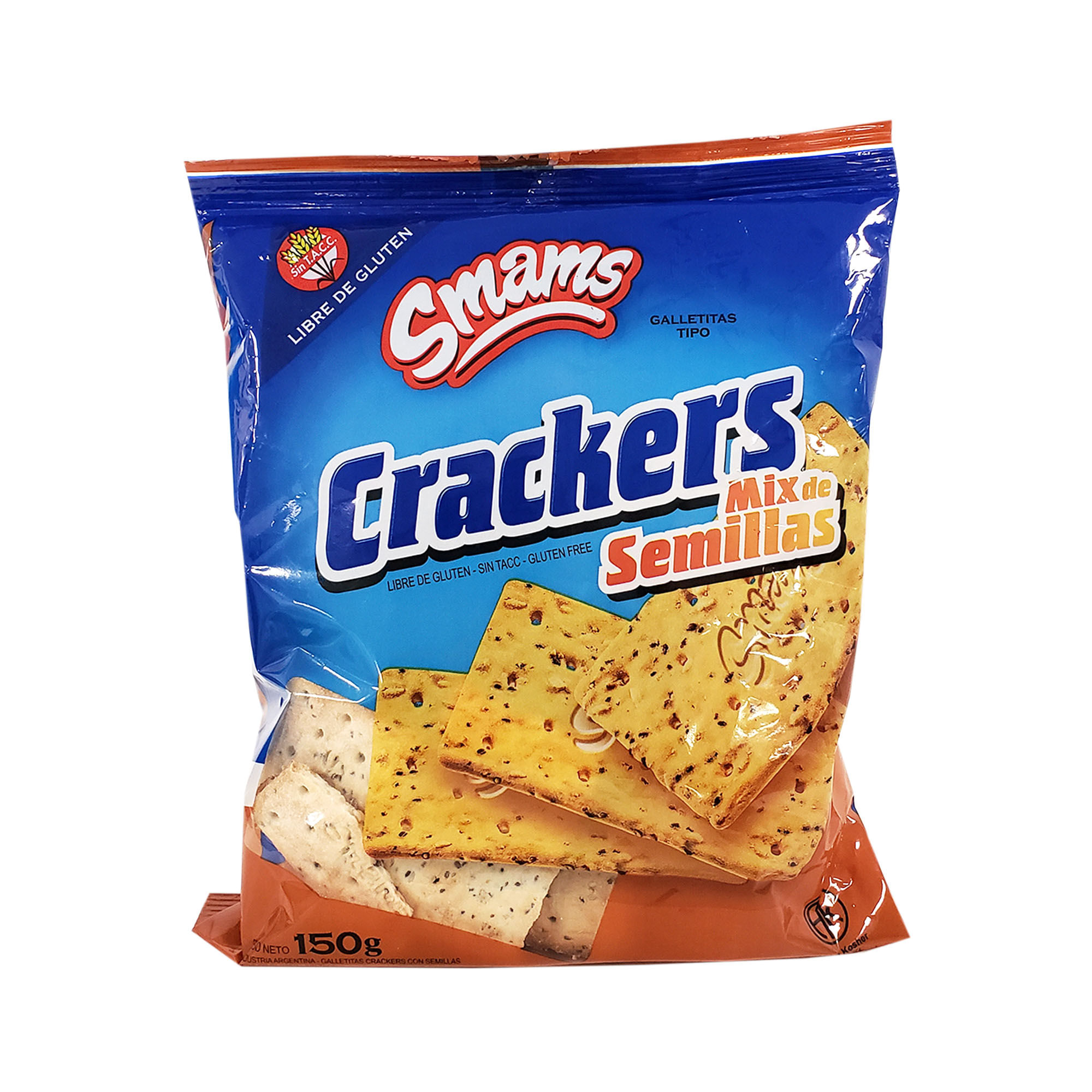 Galletitas crackers Smams mix semillas 150 g. SIN TACC