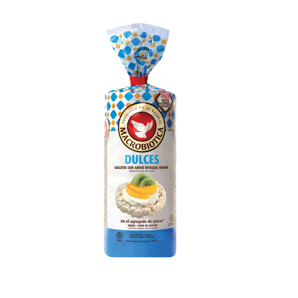 Galletas de arroz Macrobiótica dulces 102 g.