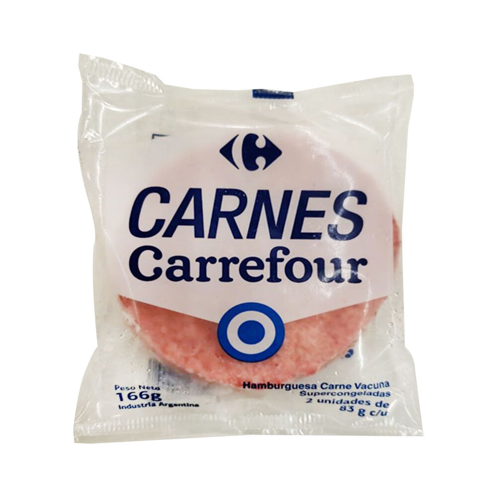 Hamburguesa congelada Carrefour 2 u.