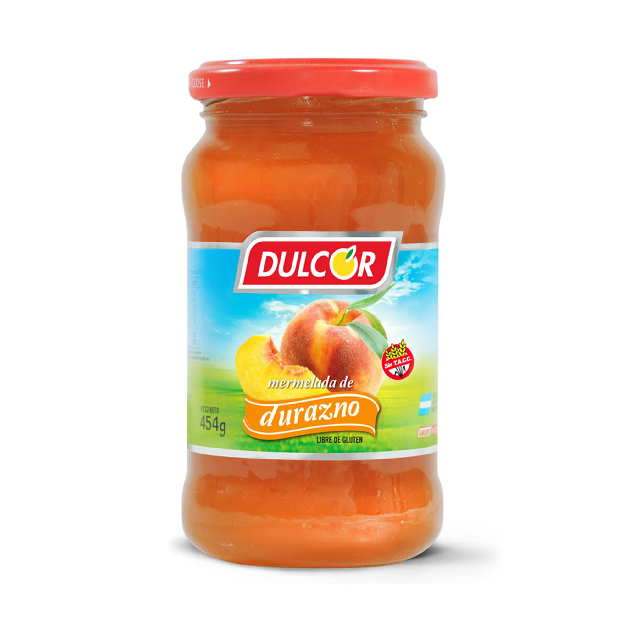 Mermelada Dulcor durazno 454 g.