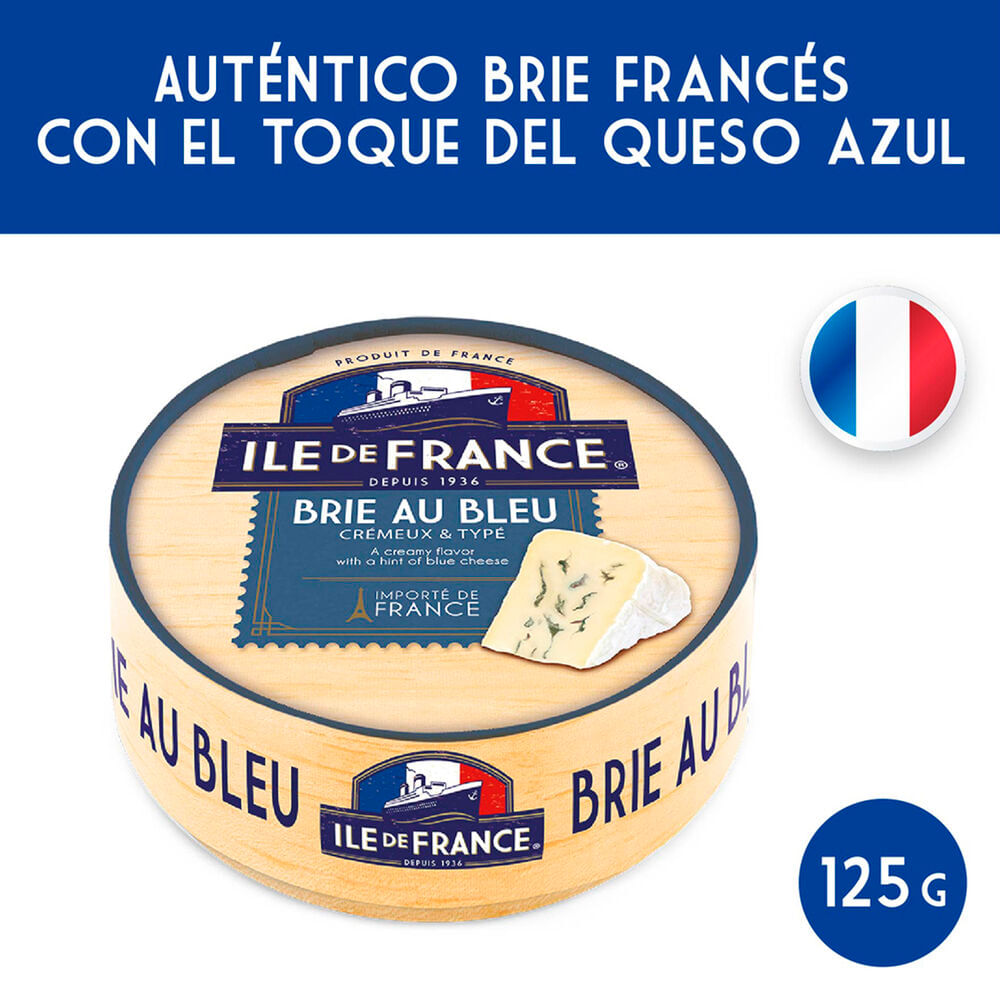 Queso brie Ile De France azul 125 g.