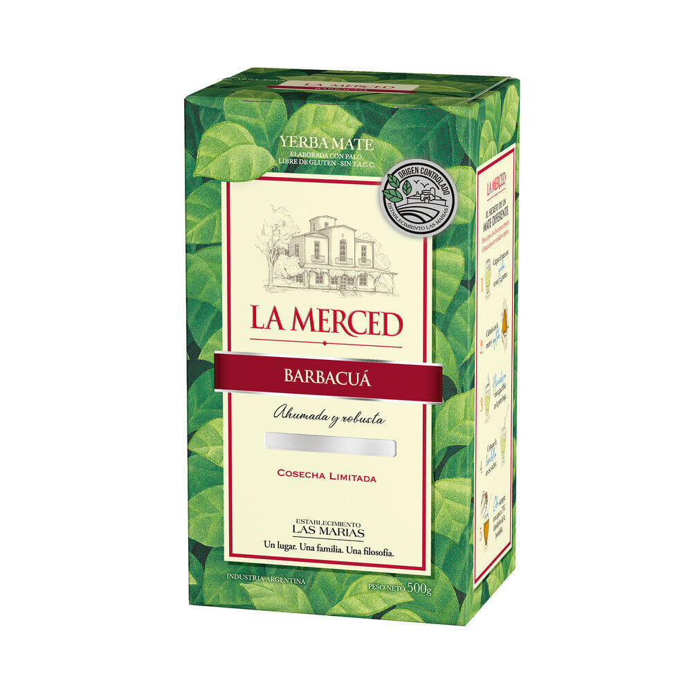 Yerba mate barbacua La Merced 500 g.