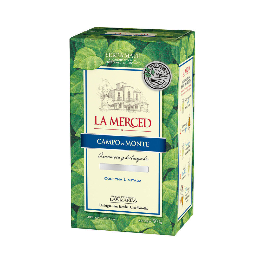 Yerba mate campo y monte La Merced 500 g.