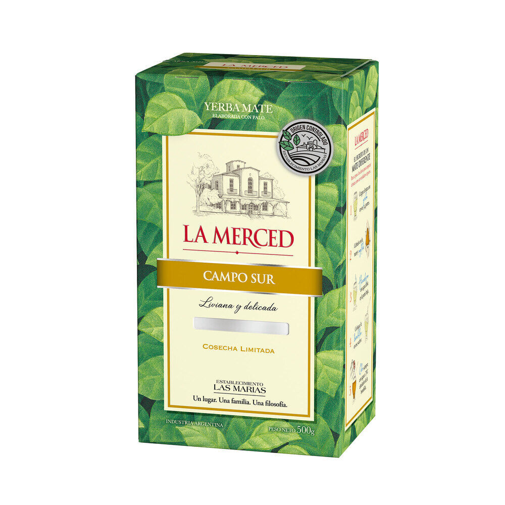 Yerba mate campo sur La Merced 500 g.