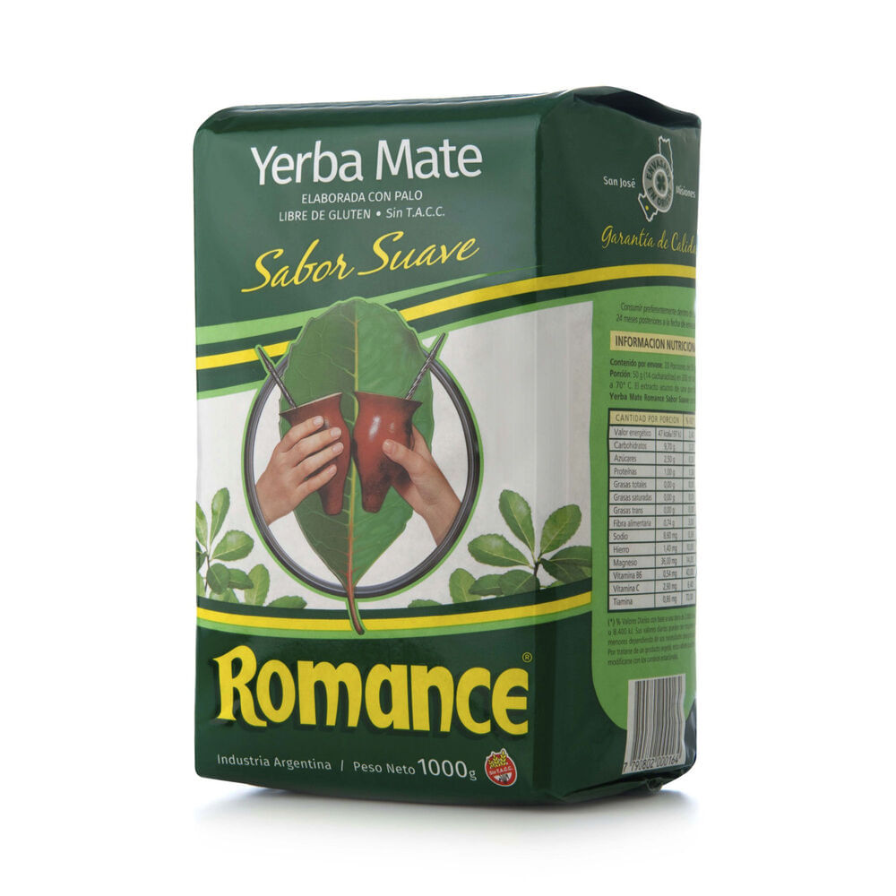 Yerba mate Romance suave 1 kg.