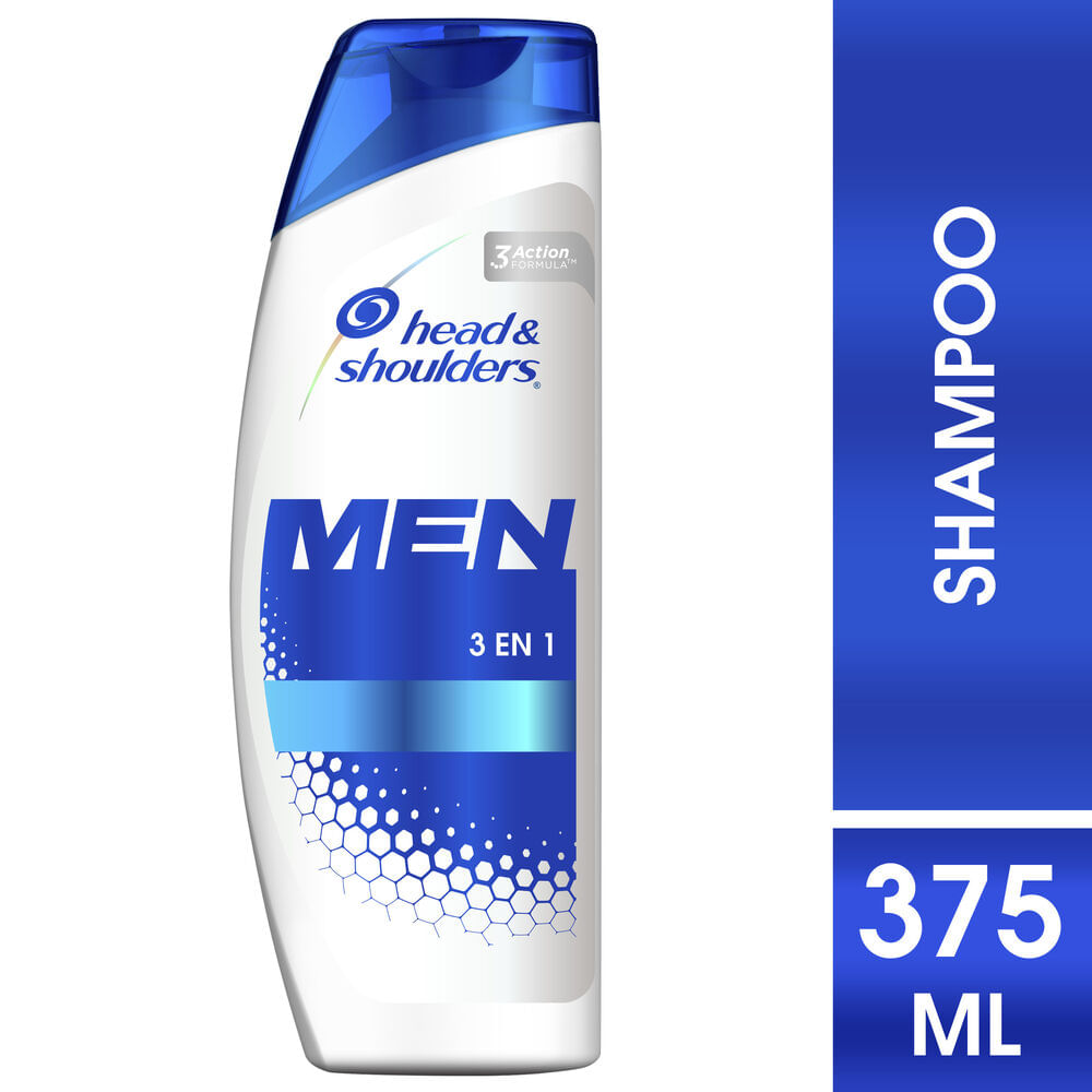 Shampoo 3 en 1 Head & Shoulders 375 cc.