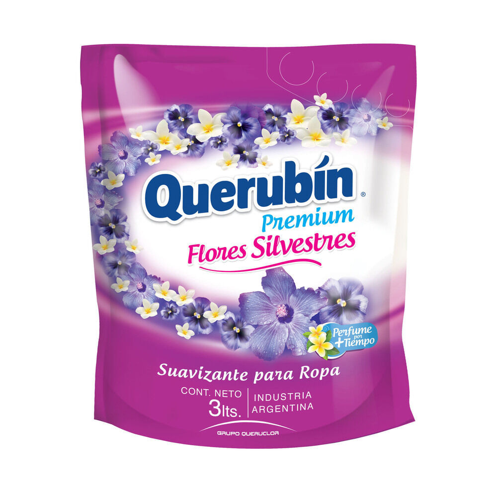 Suavizante para ropa Querubín flores silvestres repuesto 3 l.