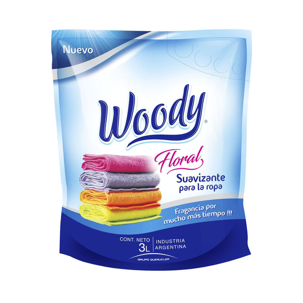 Suavizante para ropa Woody doy pack 3 l.
