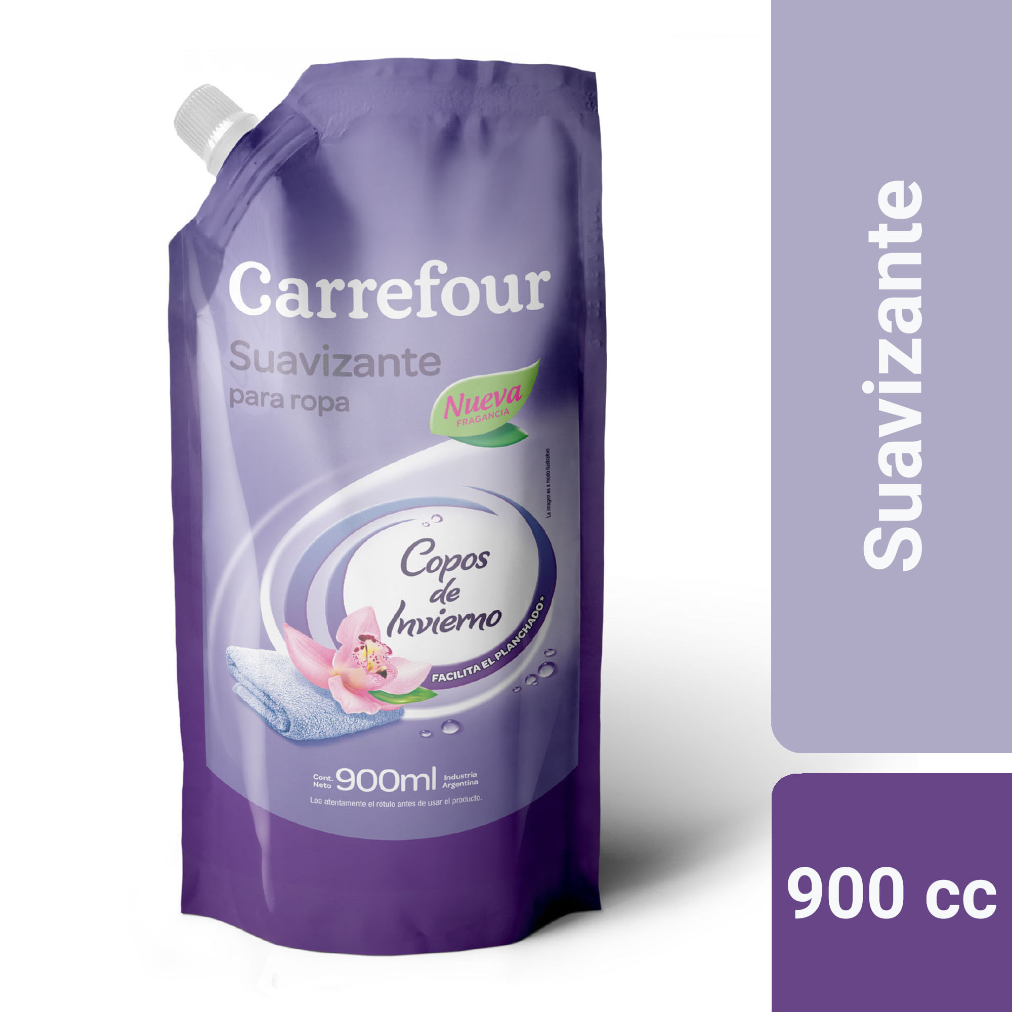 Suavizante para ropa Carrefour copos de invierno 900 cc.