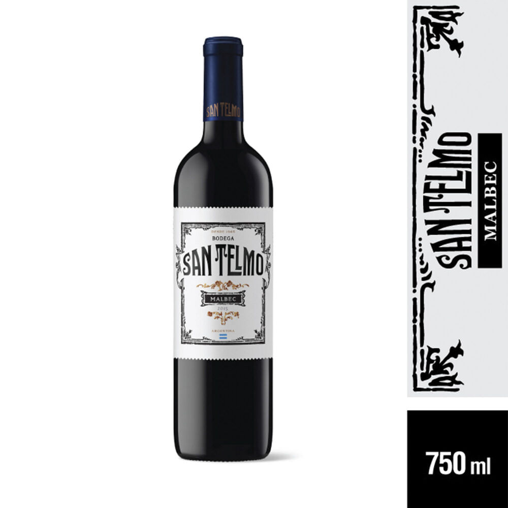 Vino tinto Malbec San Telmo 750 ml