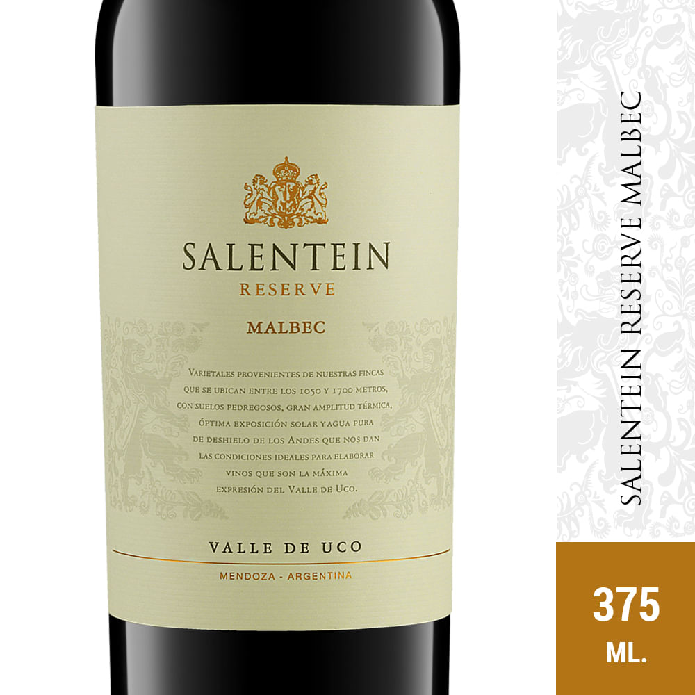 Vino tinto Malbec Salentein 375 ml