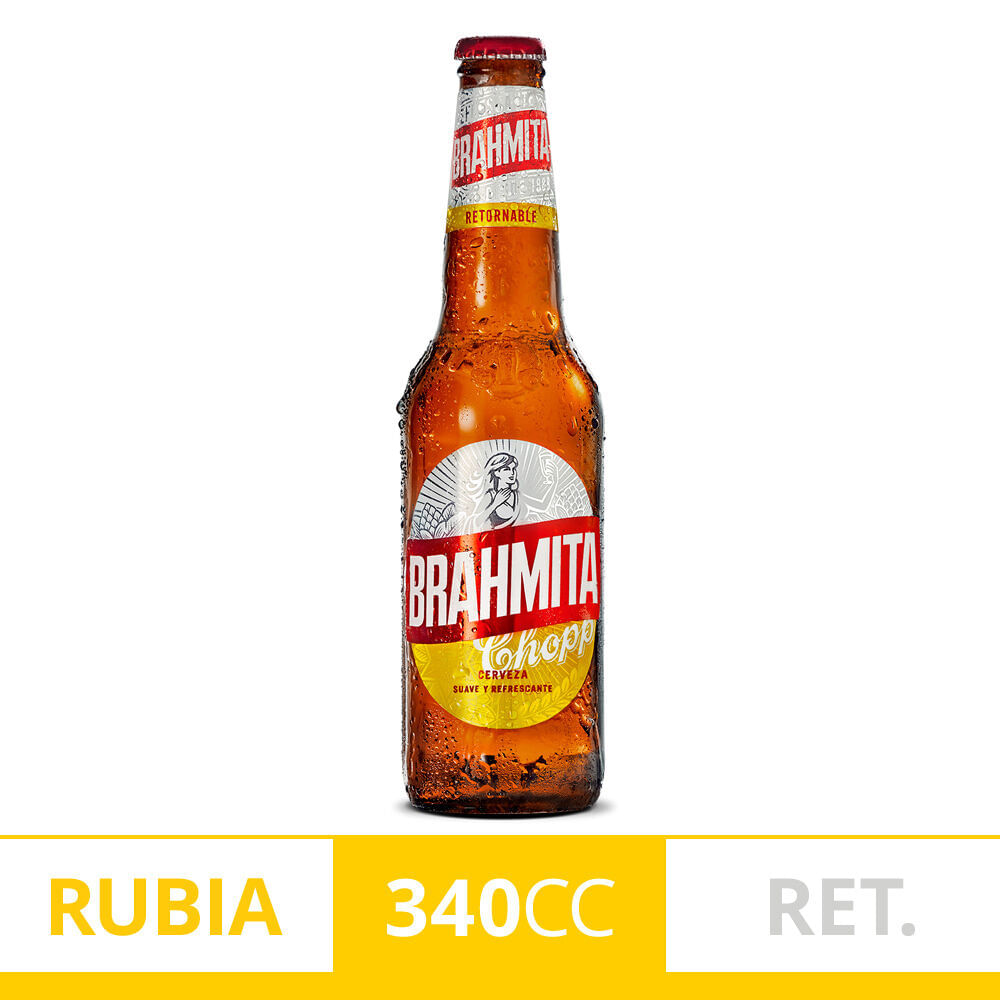 Cerveza rubia Brahma 340 ml