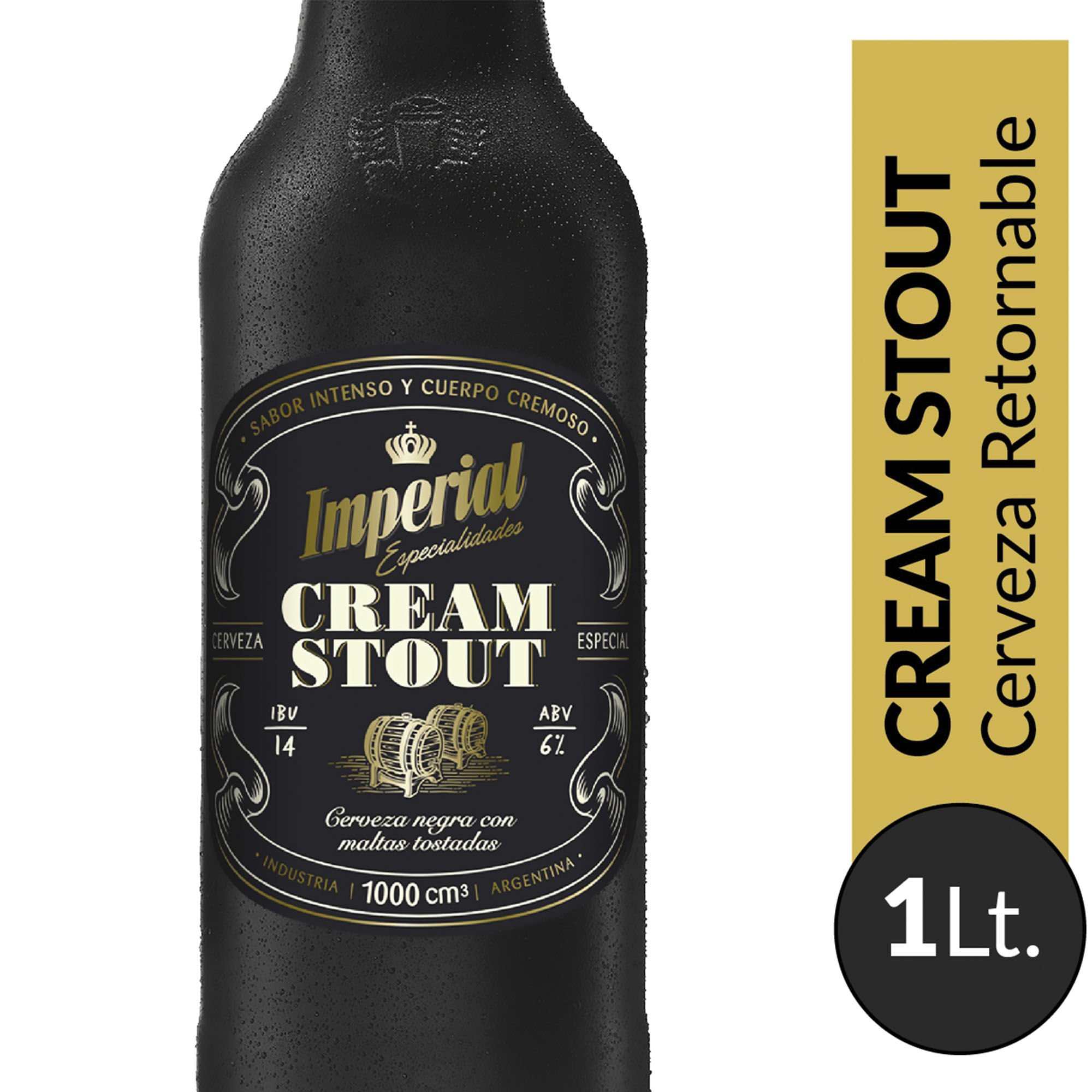 Cerveza negra Imperial Cream Stout 1 lt