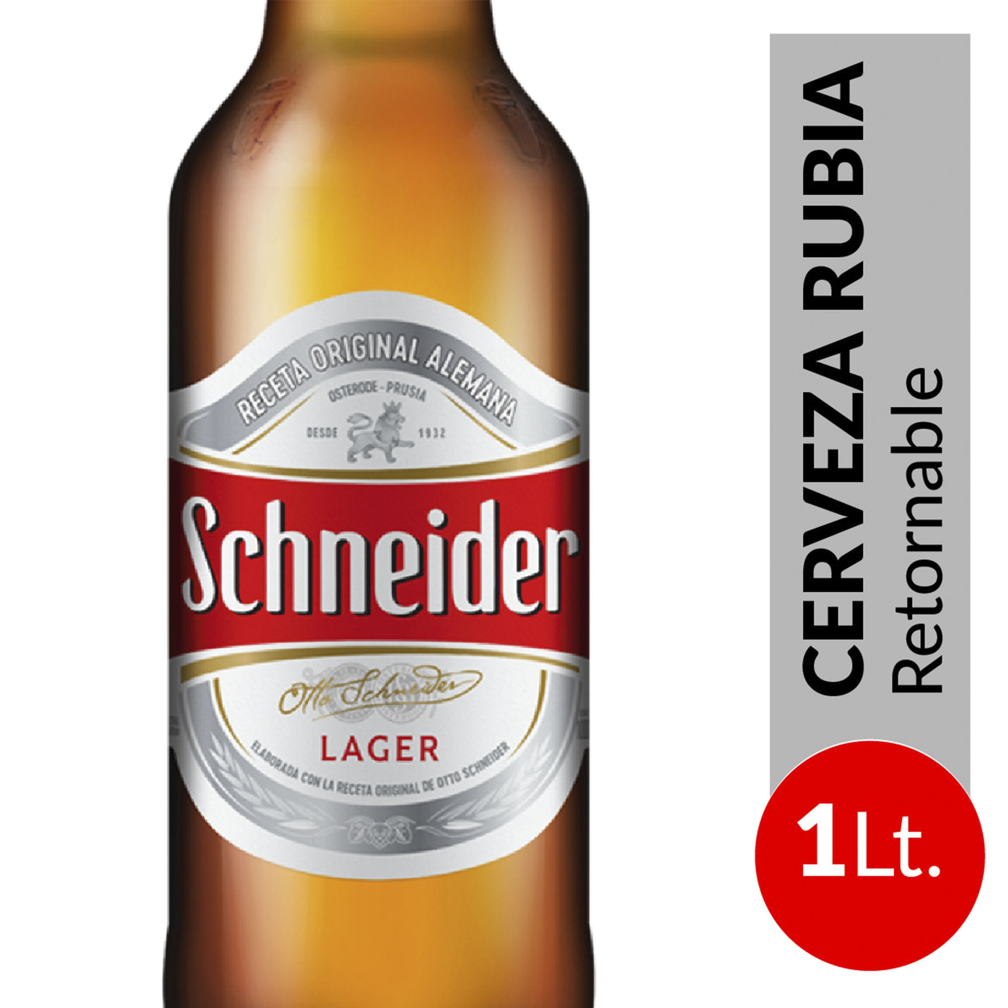 Cerveza rubia Schneider 1 lt