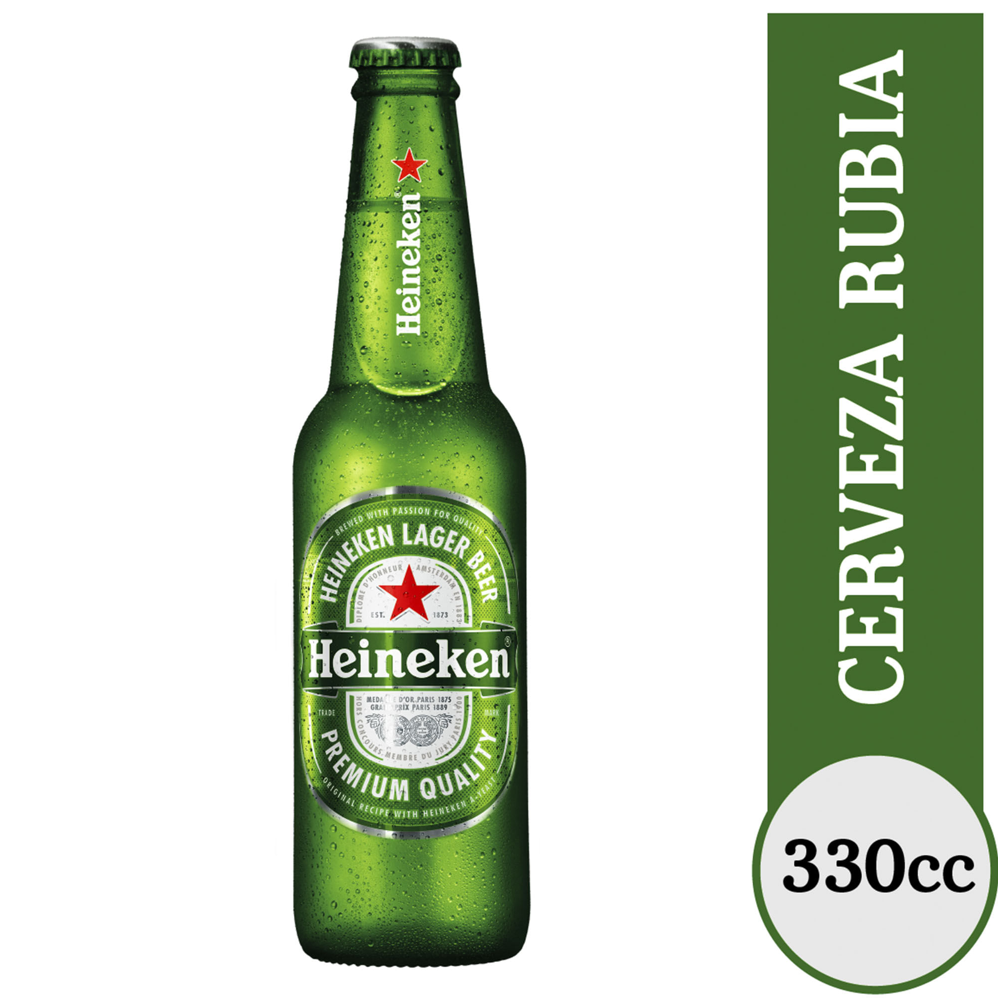 Cerveza rubia Heineken 330 ml