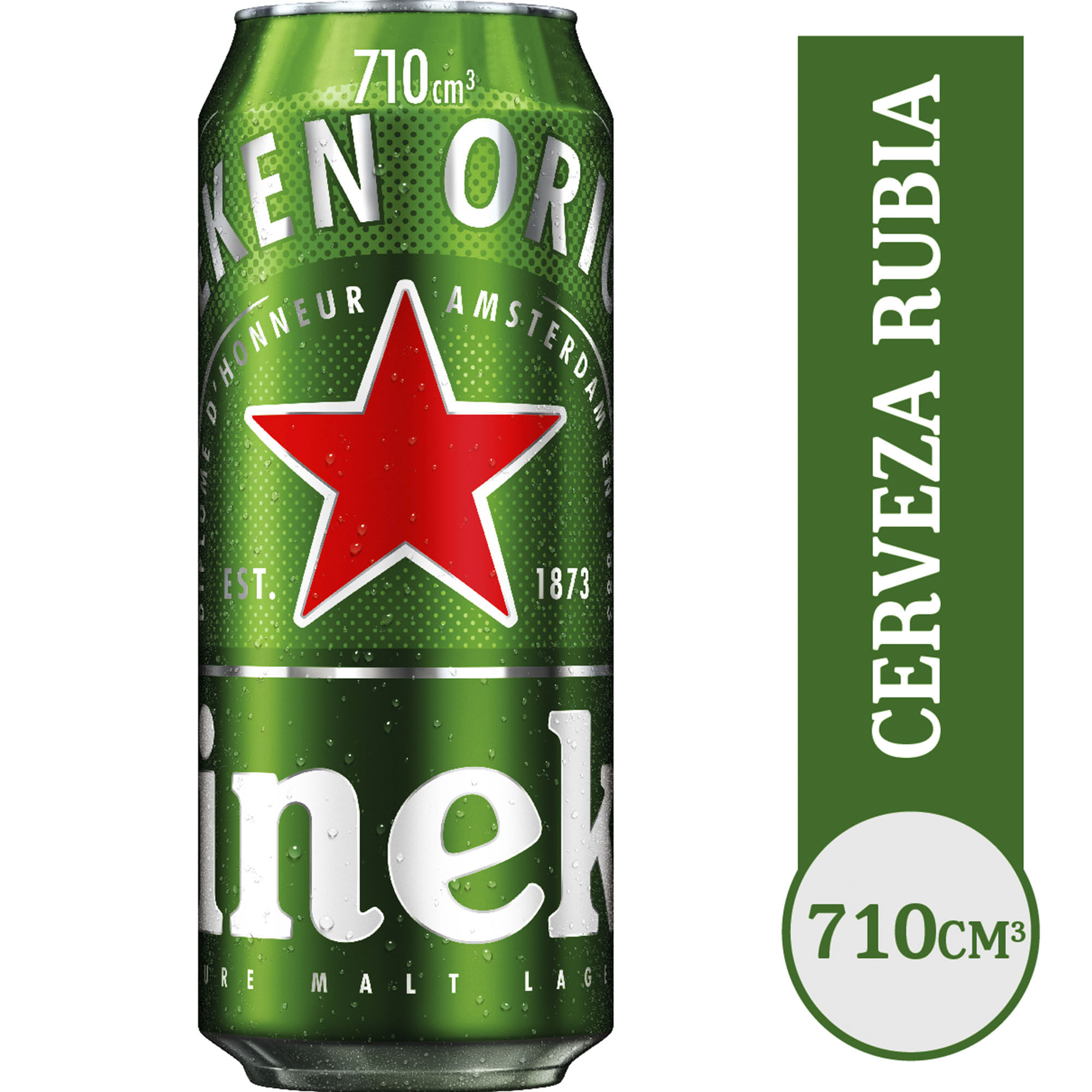 Cerveza rubia Heineken 710 ml