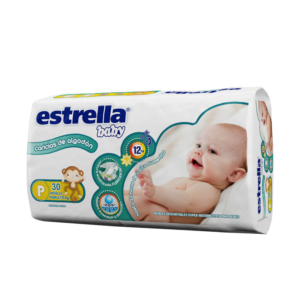 Pañales Estrella baby talle P 30 u.