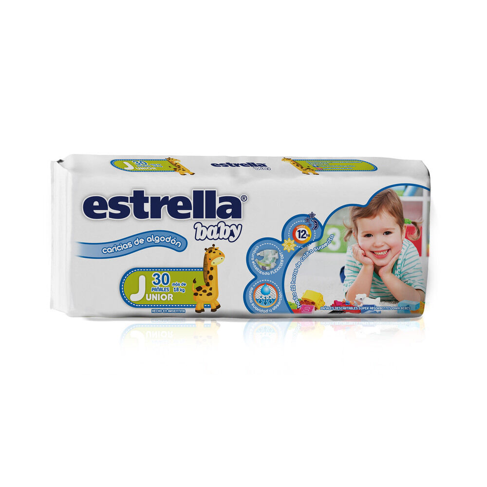 Pañales Estrella junior hiperpack 30 u.