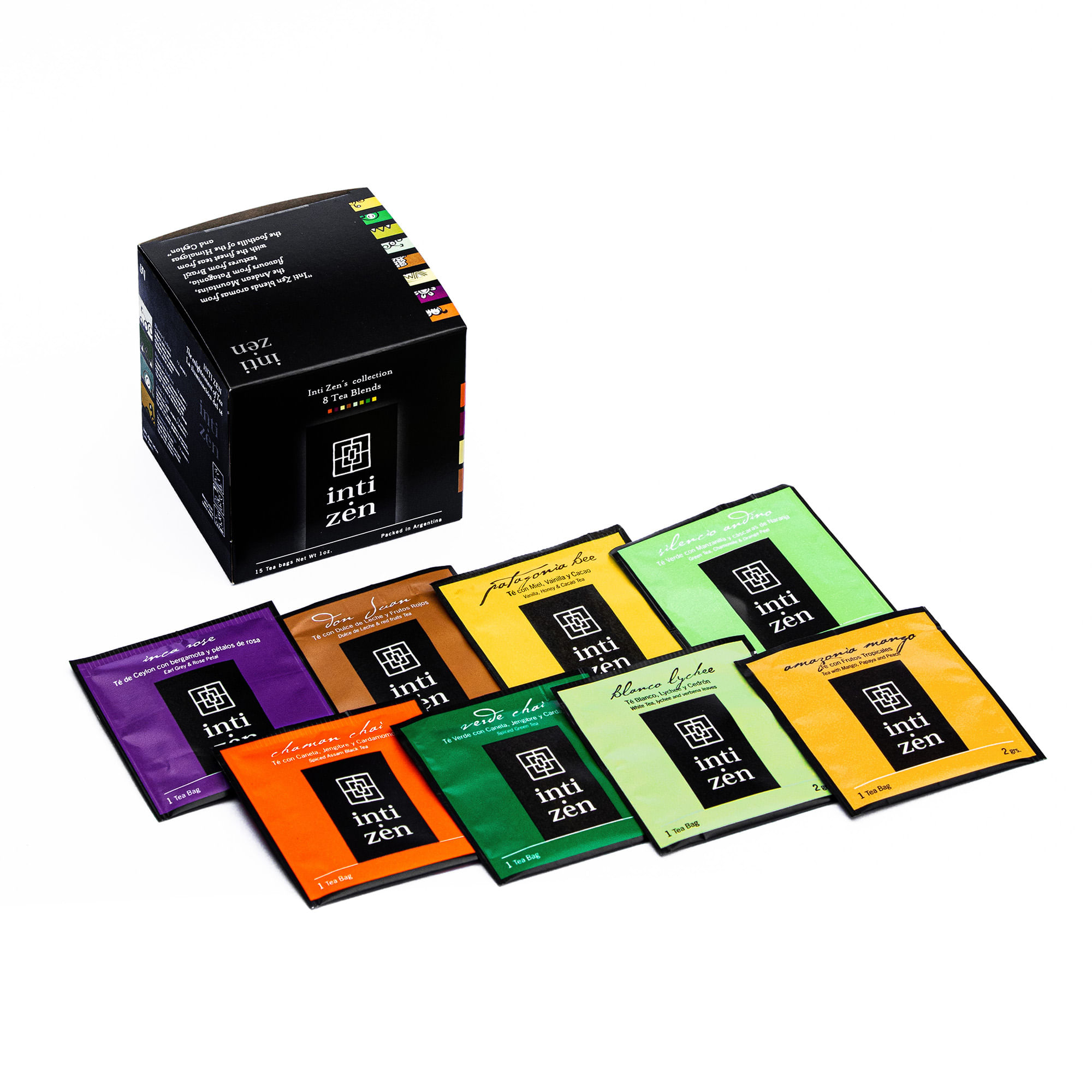 Té en saquitos Inti Zen mix 8 blends 15 u.