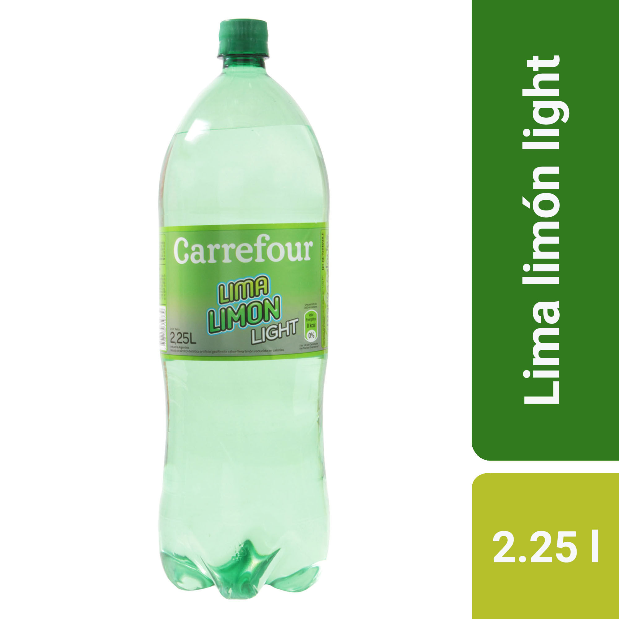 Gaseosa lima limón Carrefour light 2,25 lts