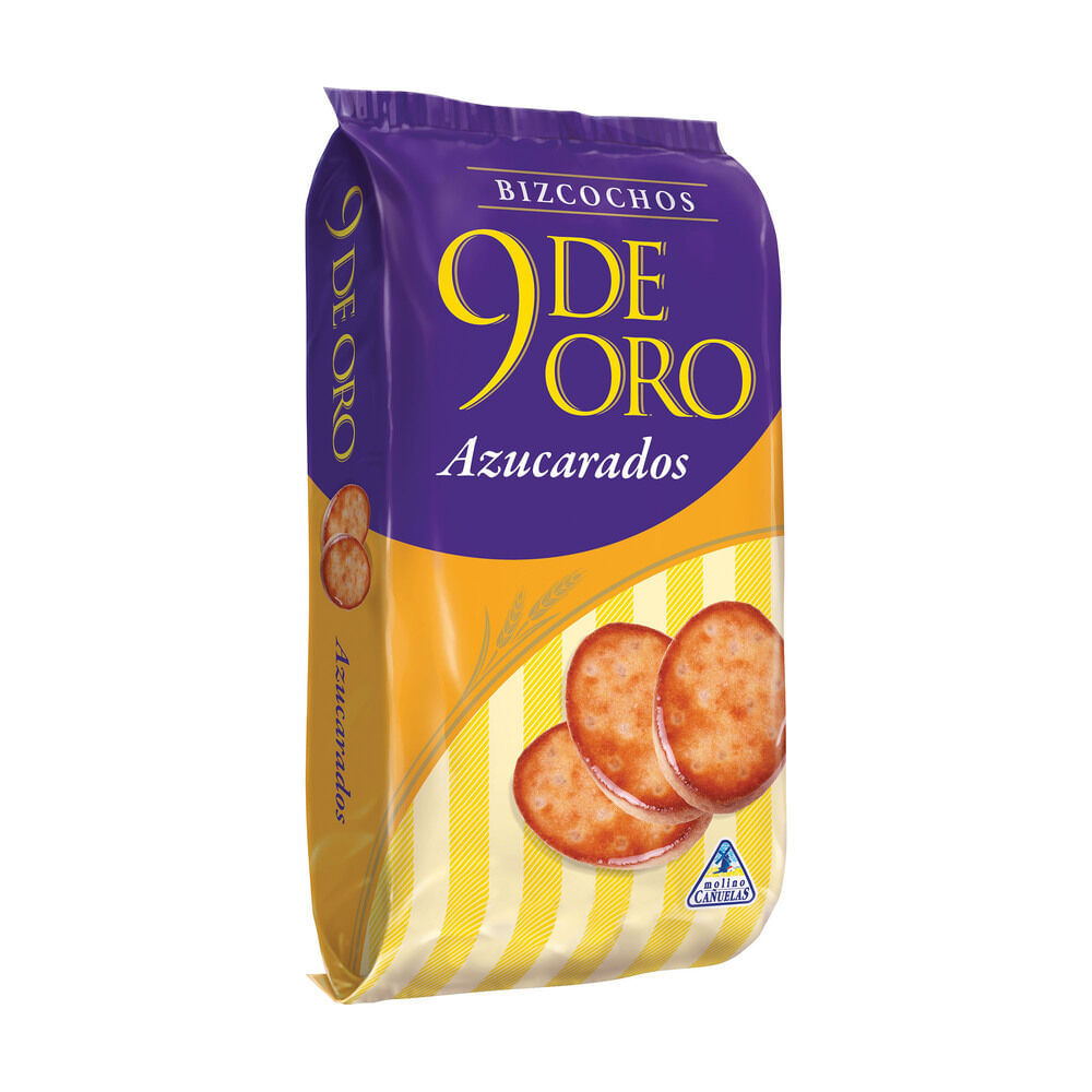 Bizcochos 9 de Oro azúcarados 210 g.