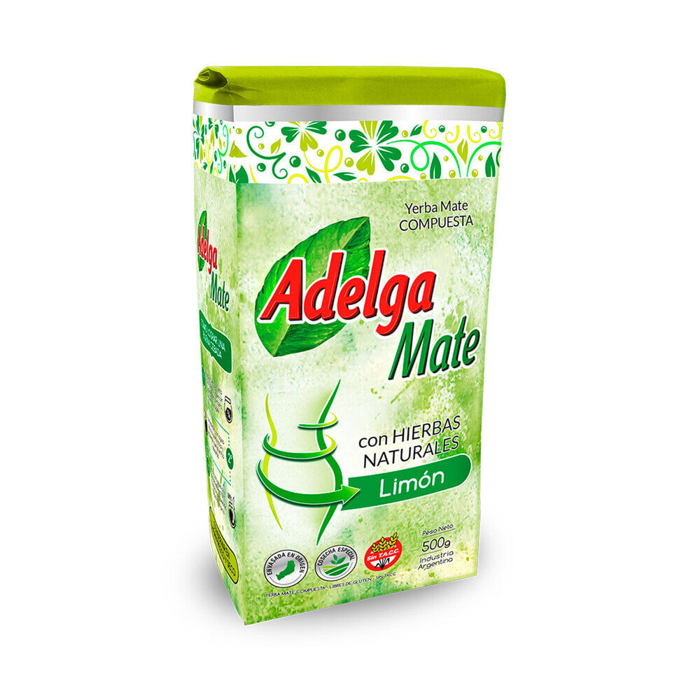 Yerba mate sabor limón Adelgamate 500 g.