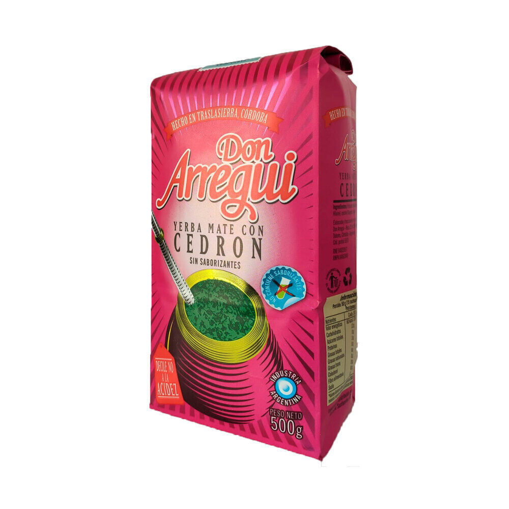Yerba mate con cedrón Arregui 500 g.