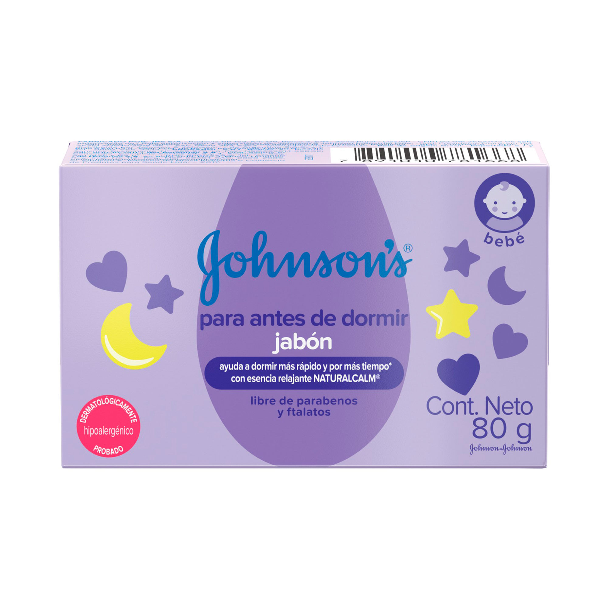 Jabon de tocador dulces sueños Johnson's Baby 80 g.