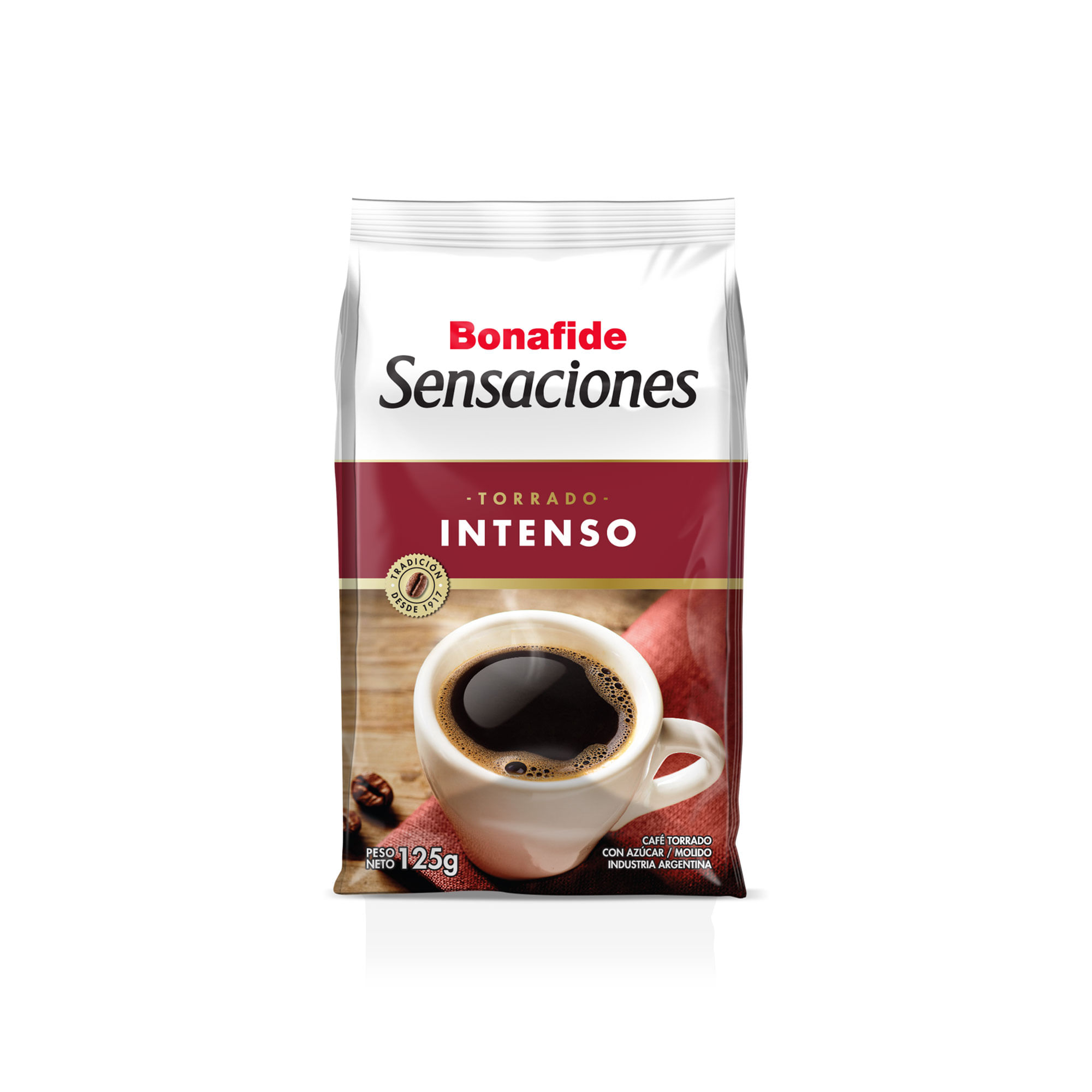 Café molido torrado intenso Bonafide Sensaciones 125 g.
