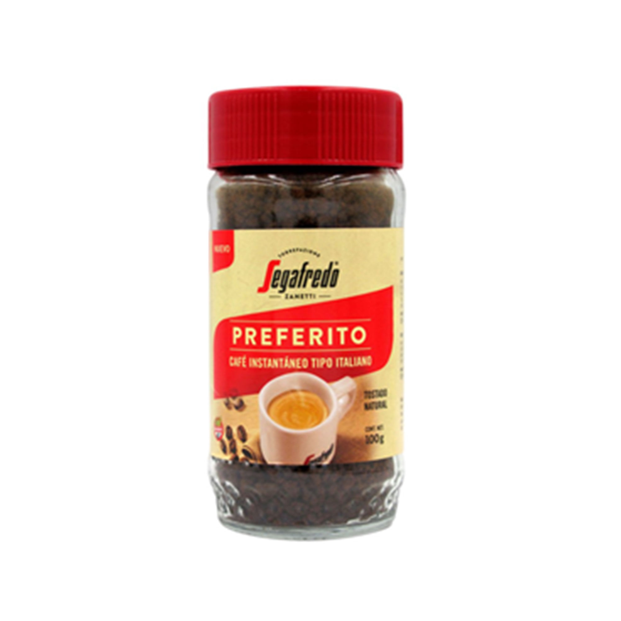 Café instantáneo Segafredo frasco 100 g.
