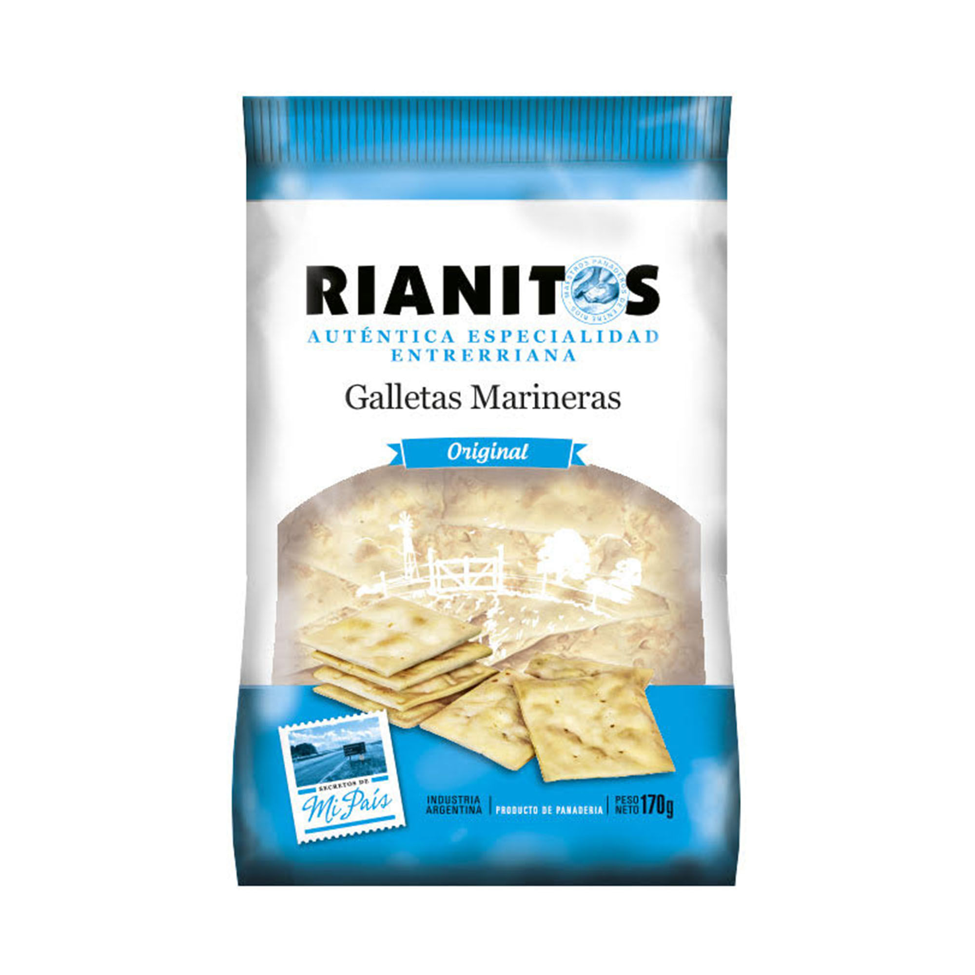Galletas marineras Rianitos bolsa 170 g.