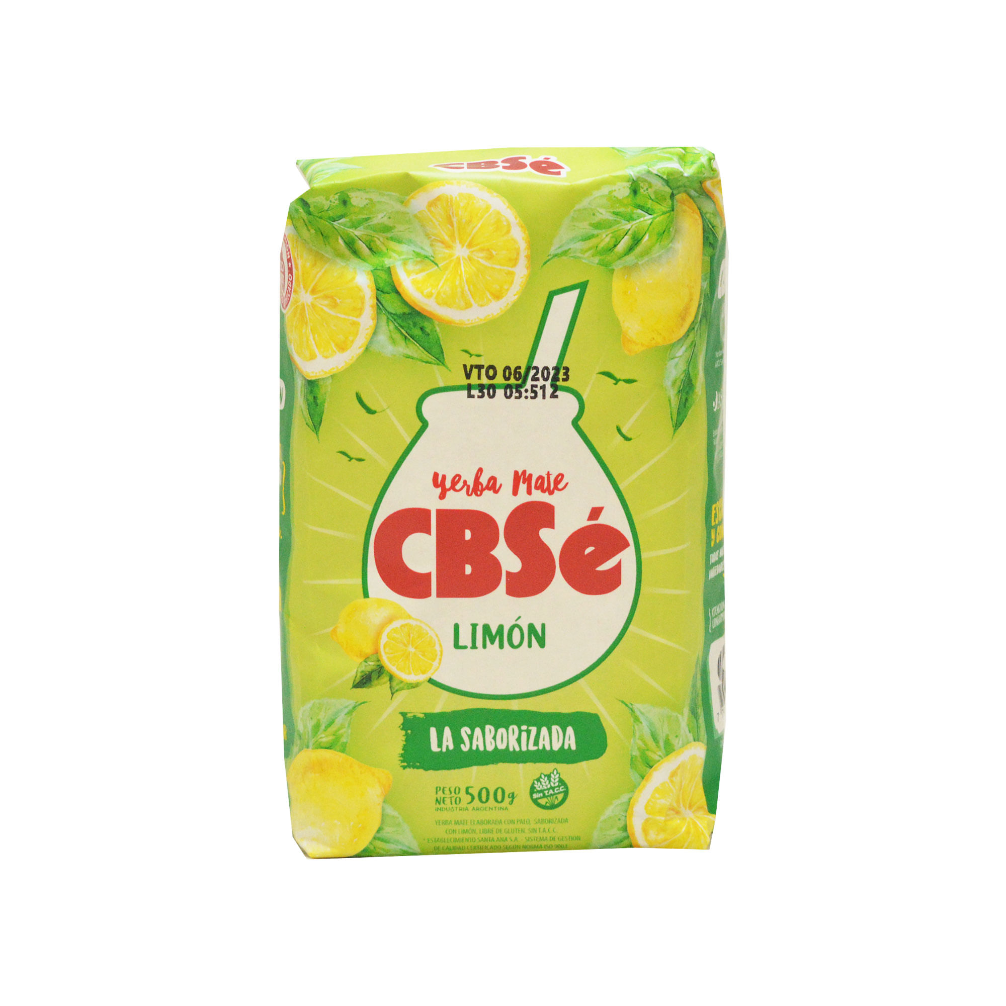 Yerba mate Cbsé limón 500 g.