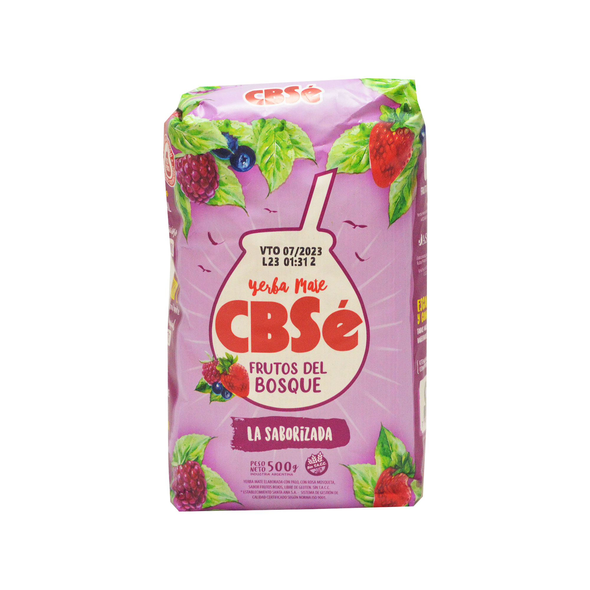 Yerba mate Cbsé frutos del bosque 500 g.