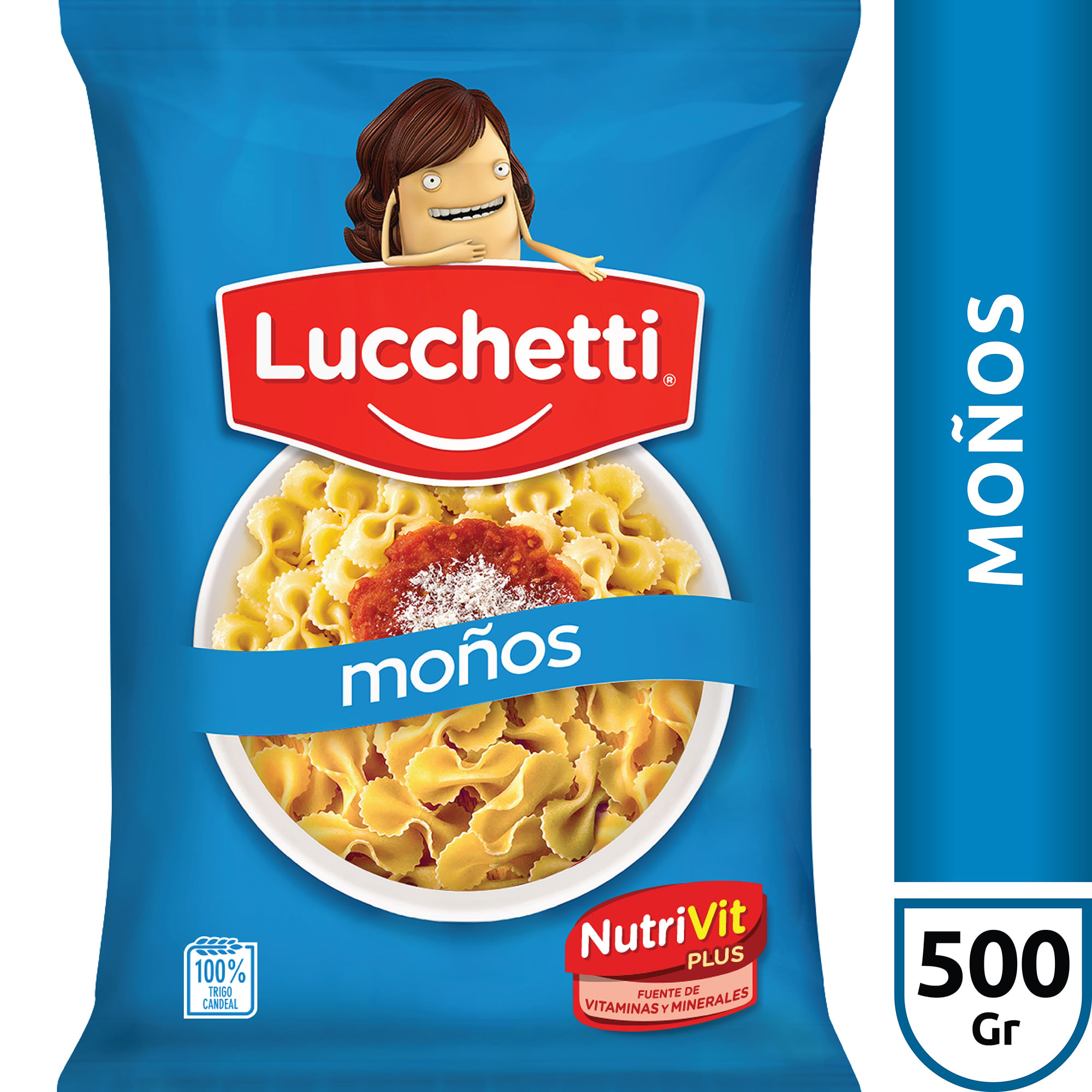 Fideos monos Lucchetti bolsa 500 g.
