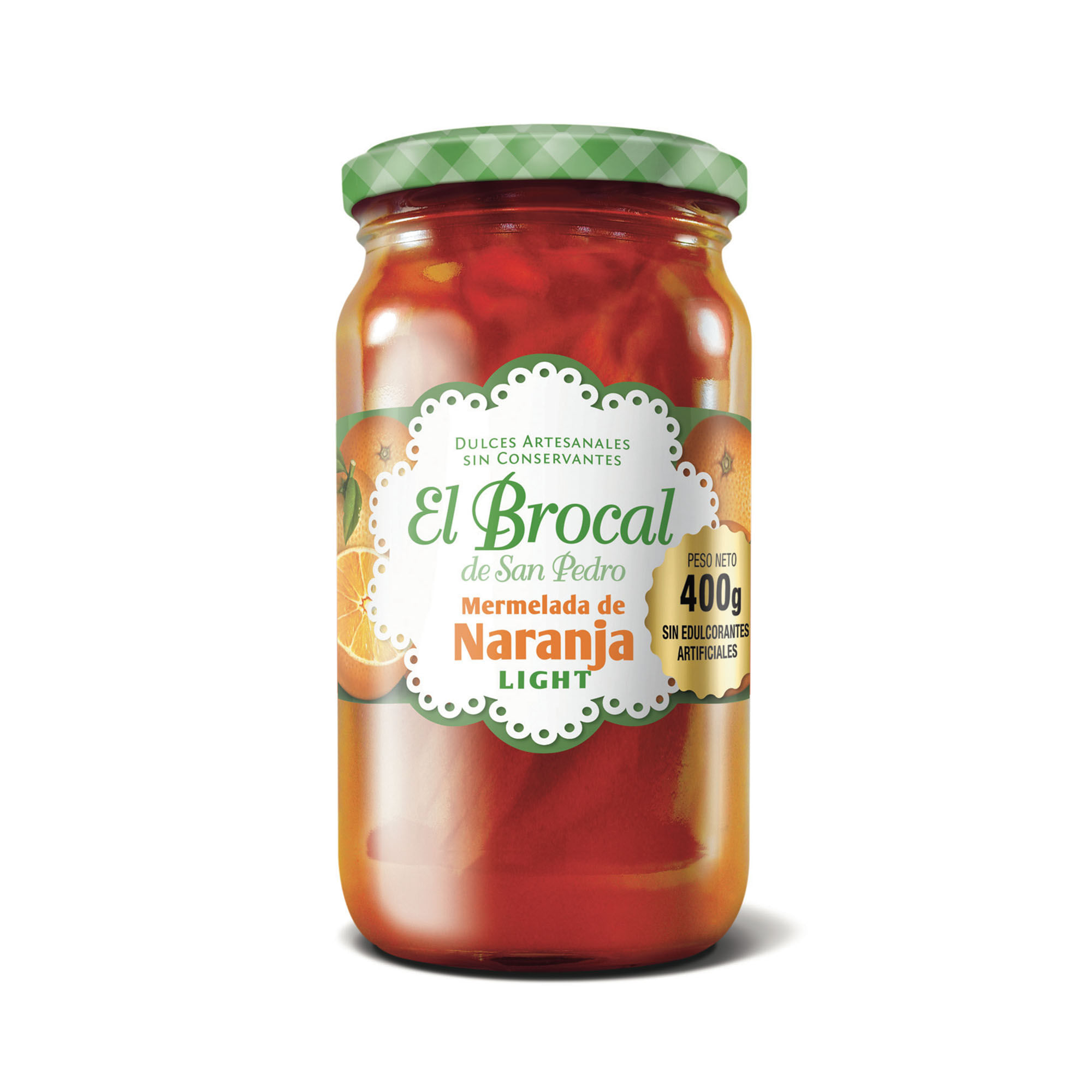 Mermelada light de naranja El Brocal 400 g.