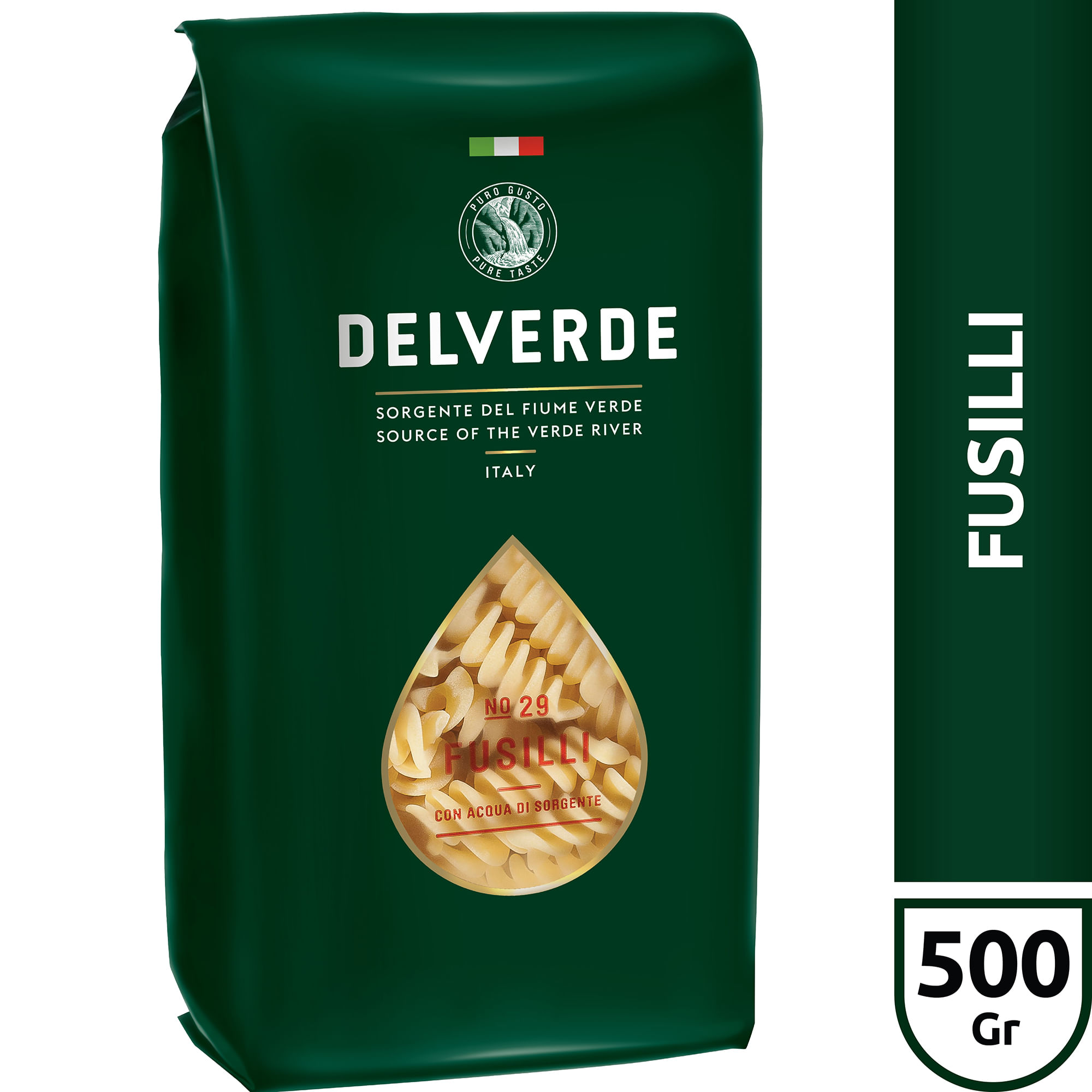 Fideos fusilli Delverde bolsa 500 g.