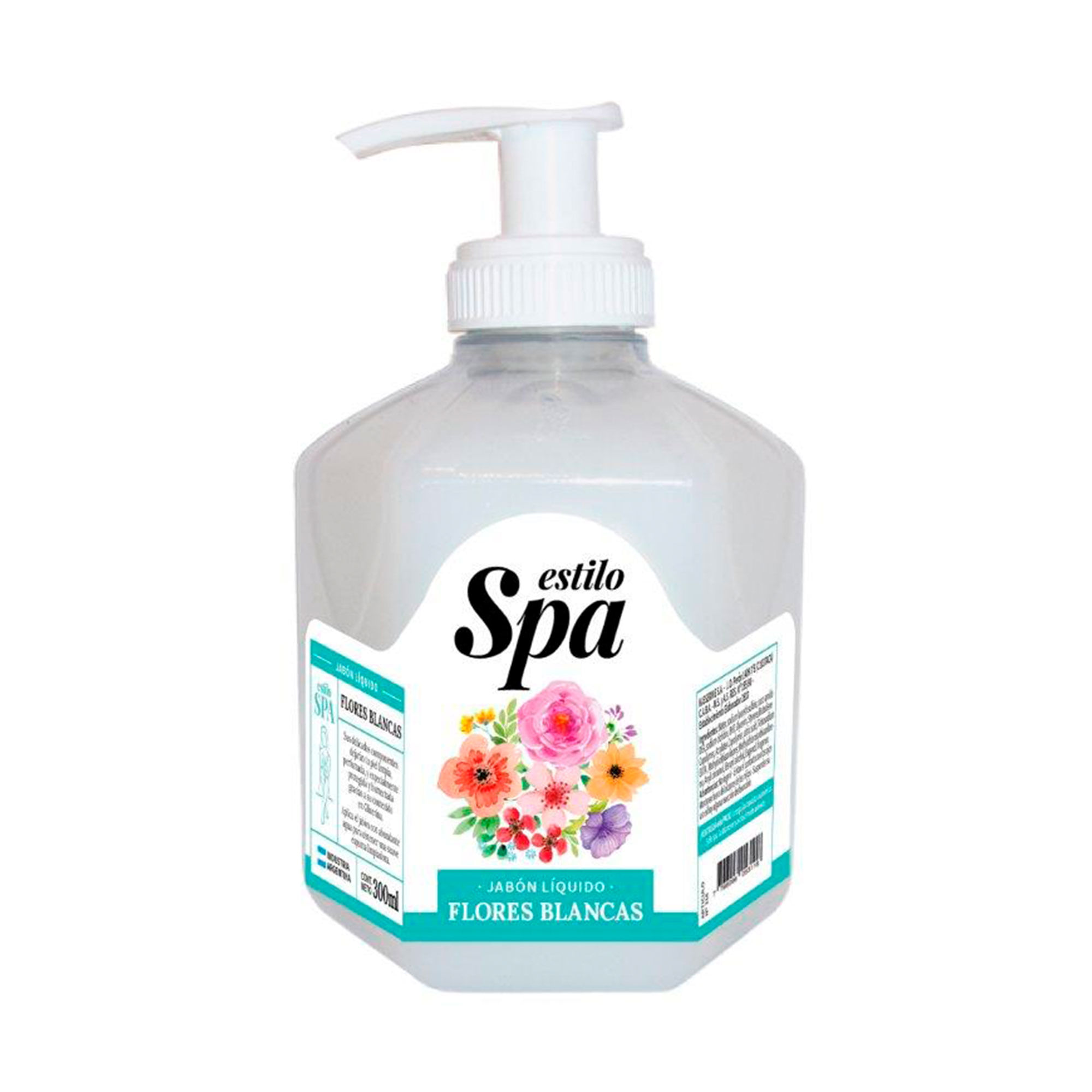 Jabón líquido Estilo Spa flores blancas 300 cc.
