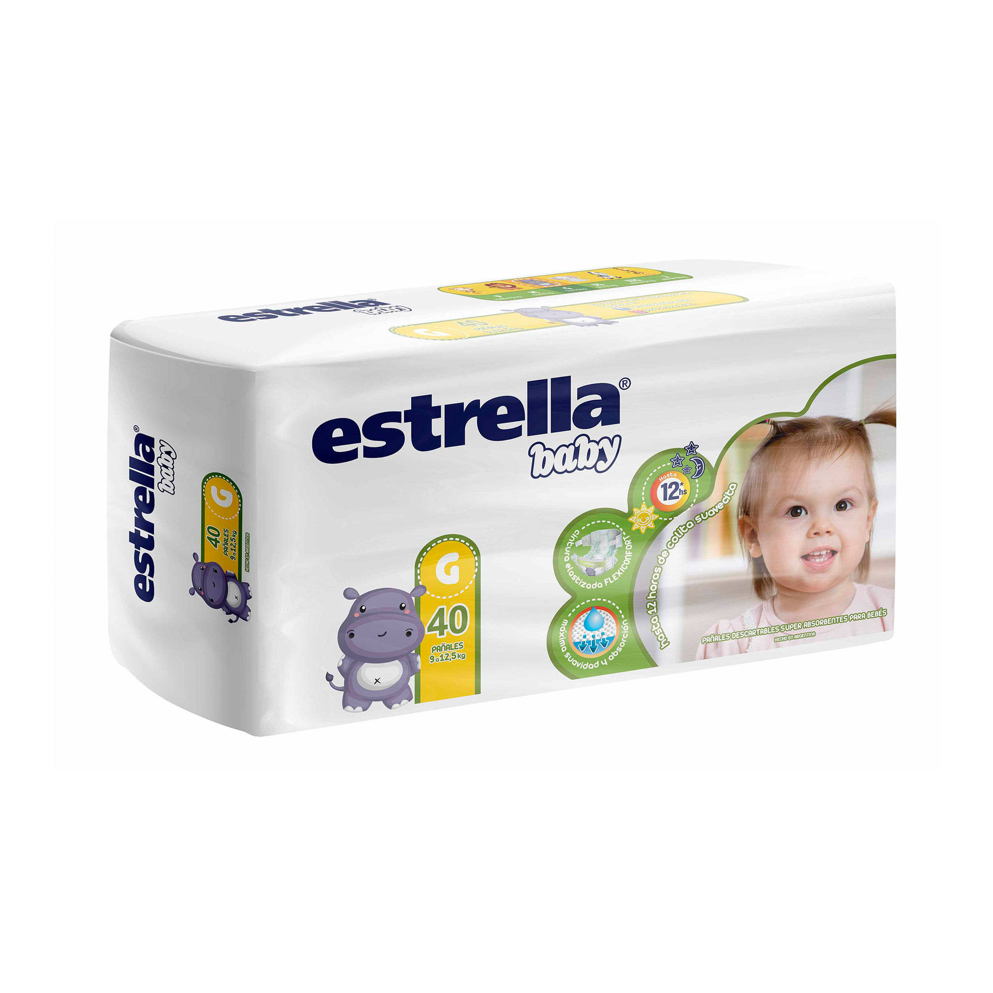 Pañales Estrella talle G x 40 uni