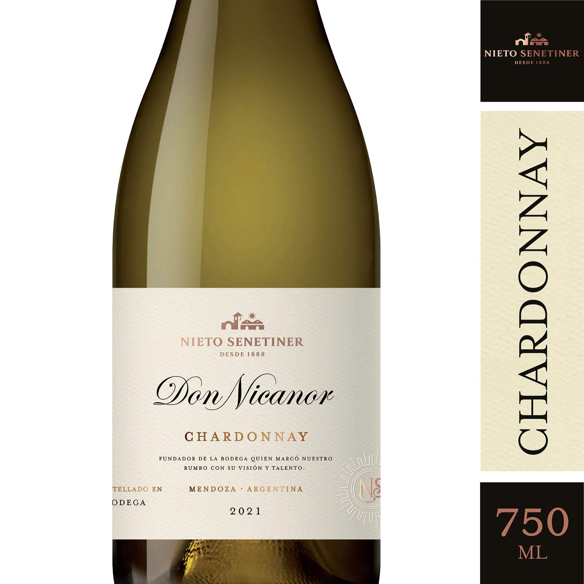 Vino blanco Chardonay Don Nicanor Nieto Snetiner 750 ml