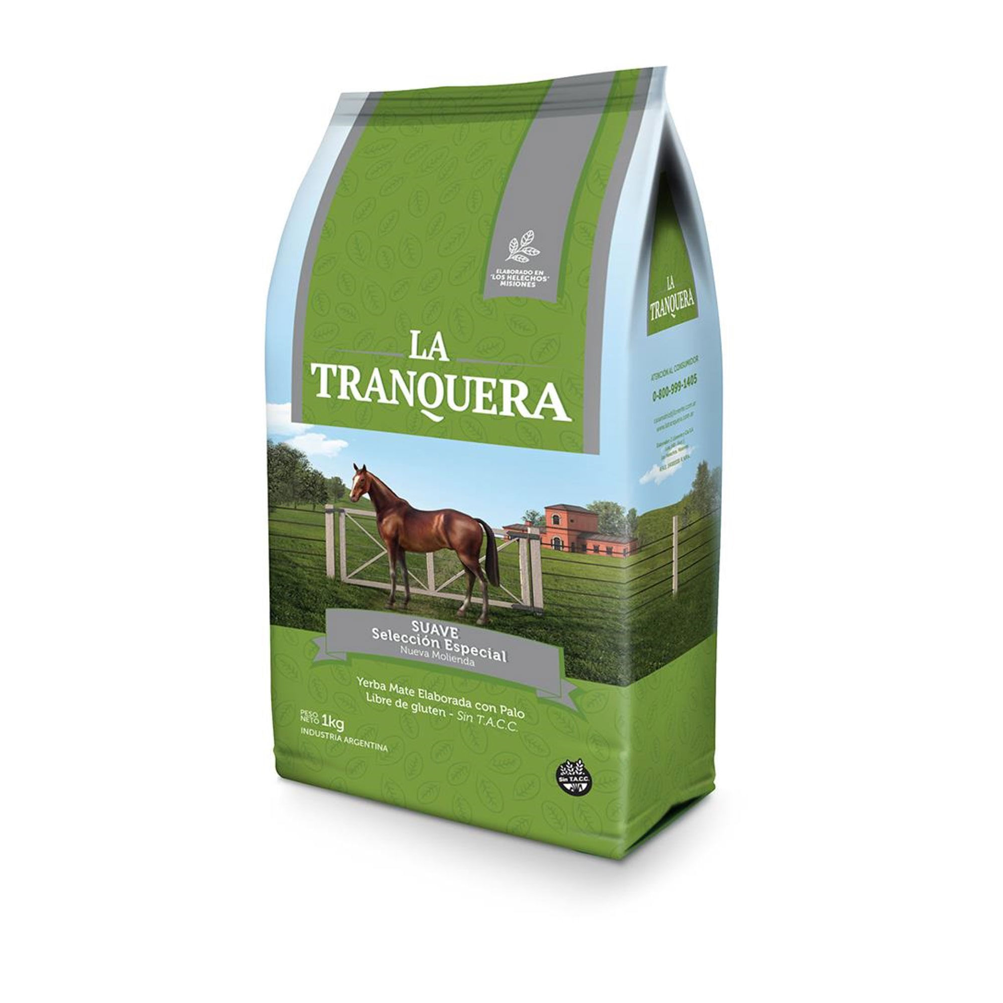Yerba mate La Tranquera especial suave con palo 1 kg