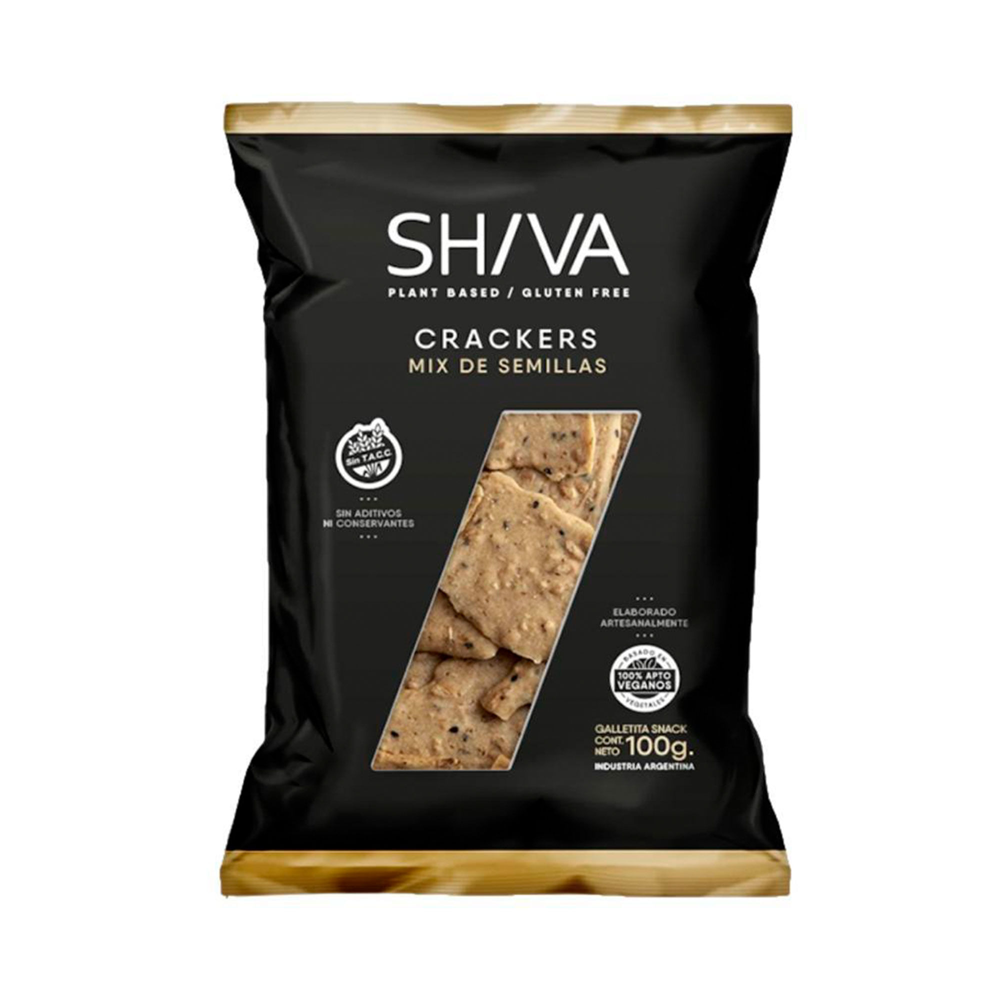 Galletitas Shiva crackers mix semillas 100 g.