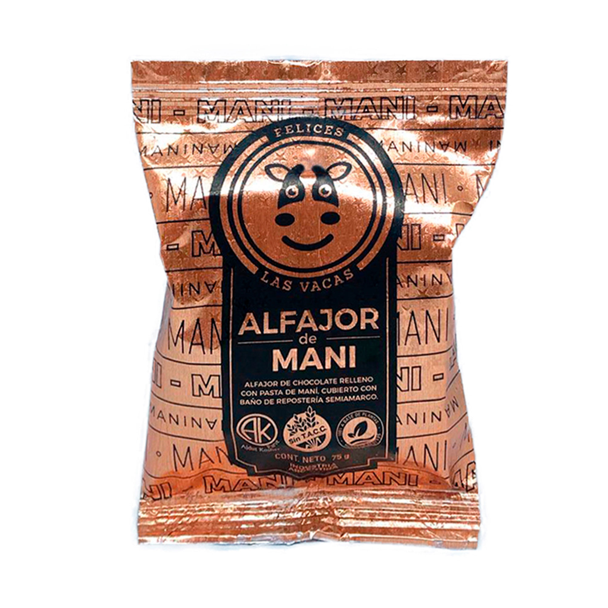 Alfajor Felices Las Vacas de maní 60 g.