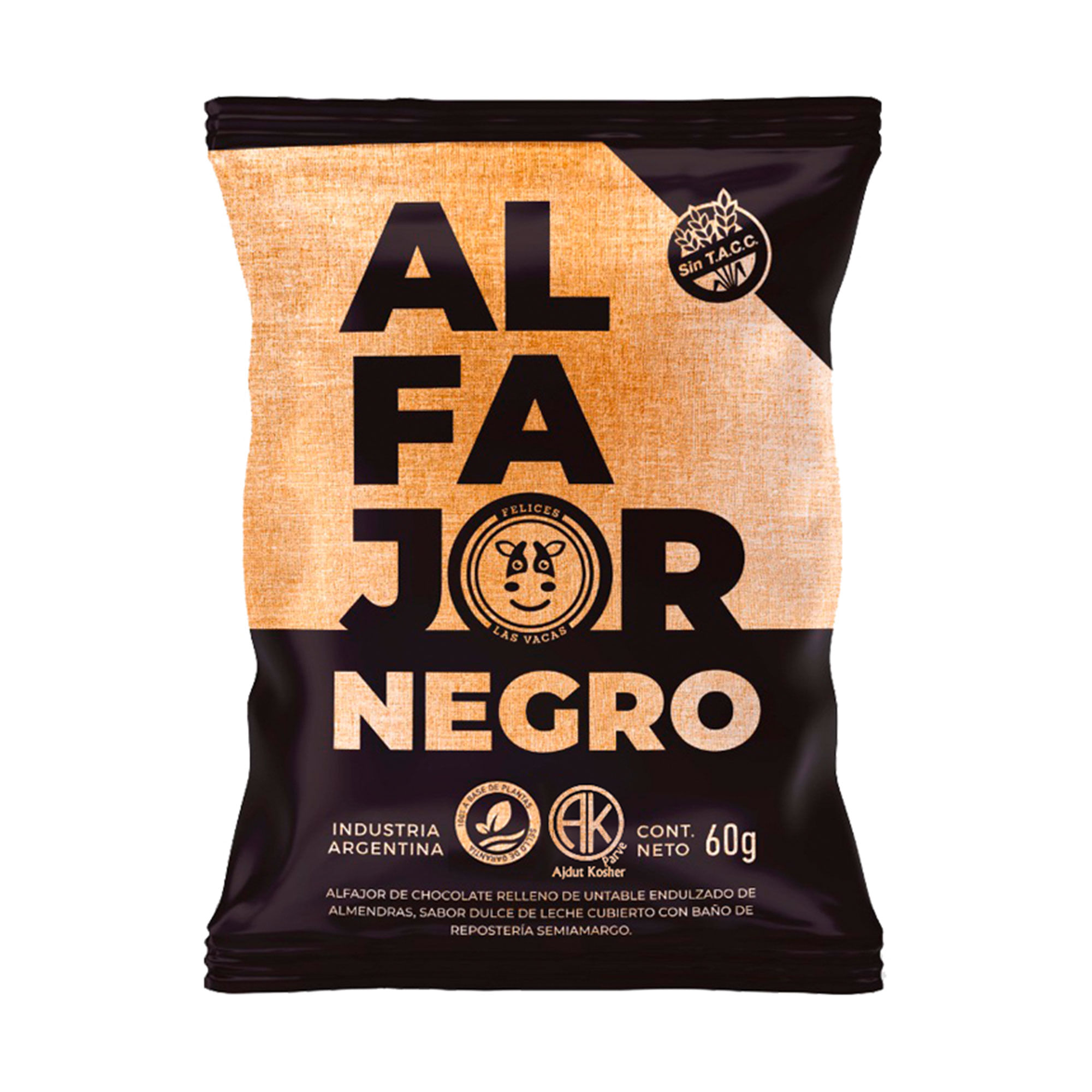 Alfajor Felices Las Vacas de chocolate 60 g.